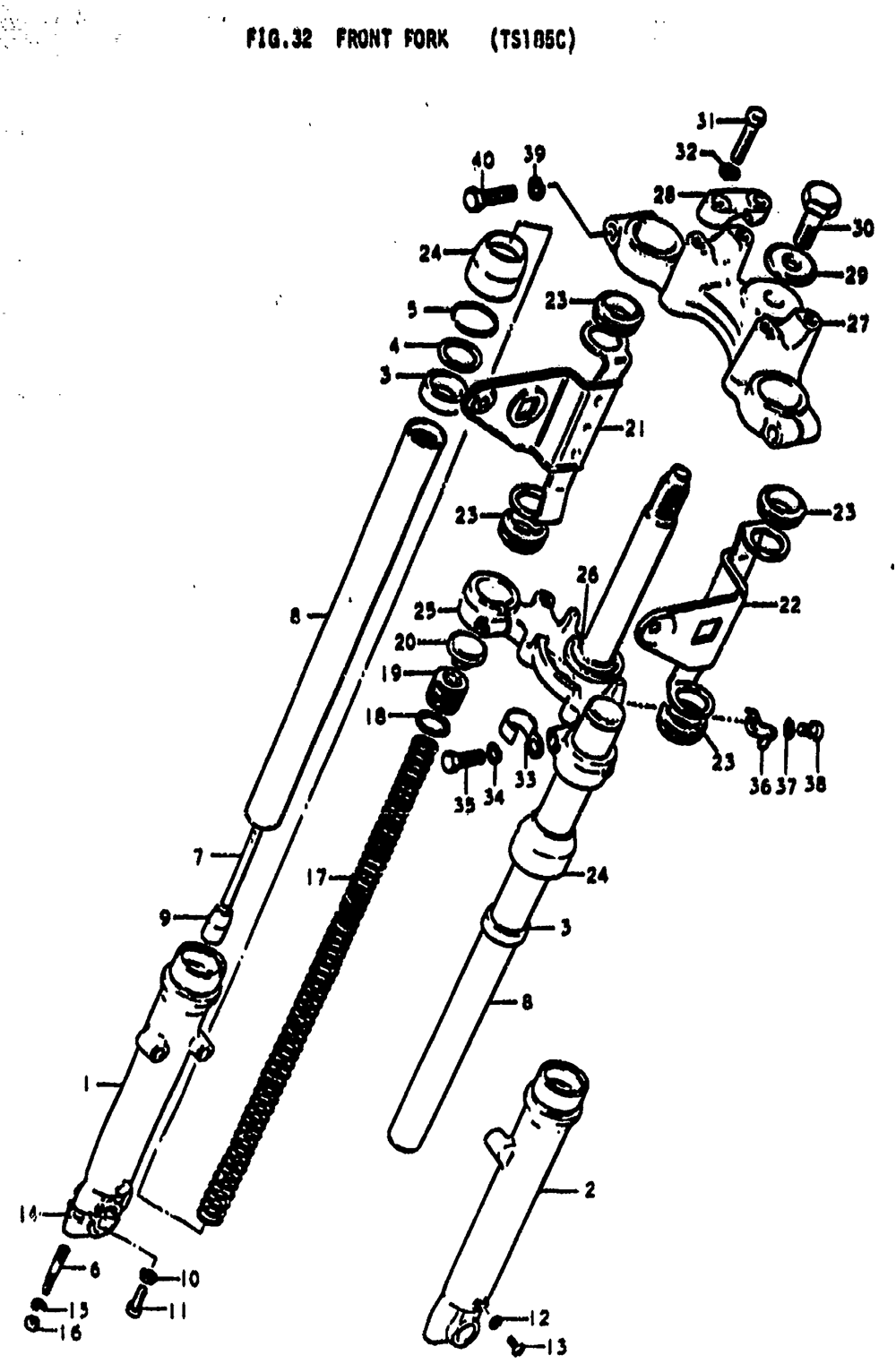 Front fork (ts185c)