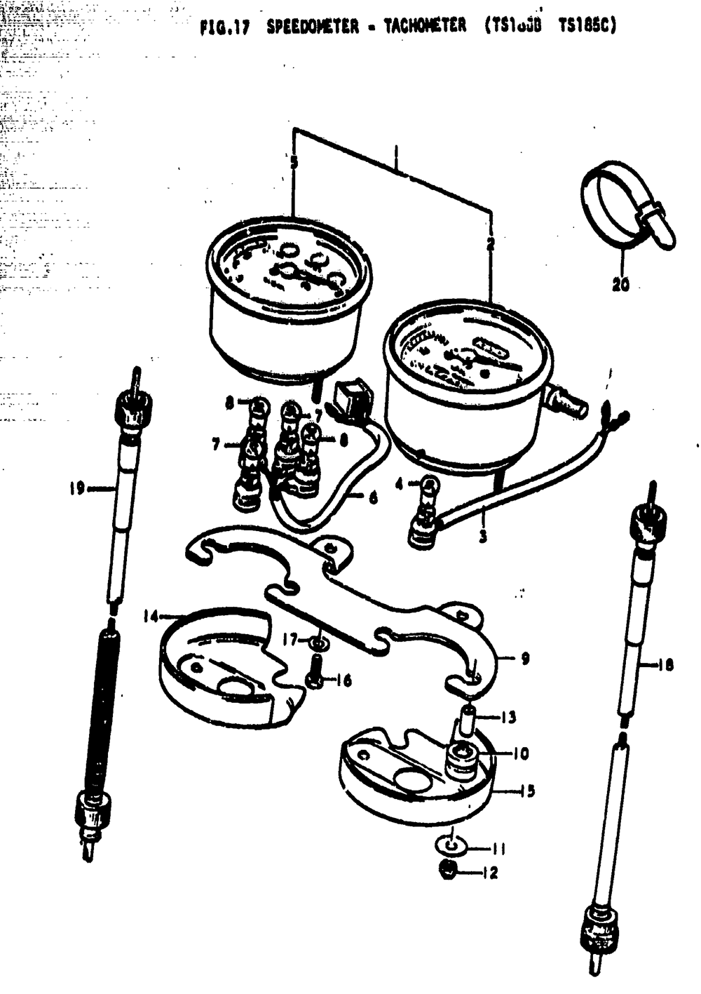 Speedometer - tachometer (ts185b ts185c)