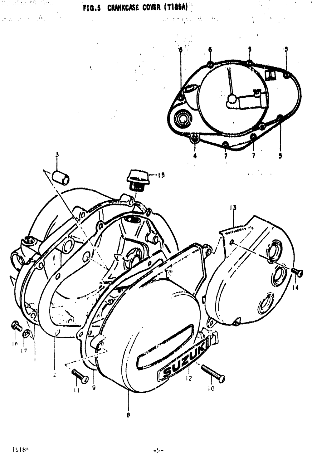 Crankcase cover (ts185a)