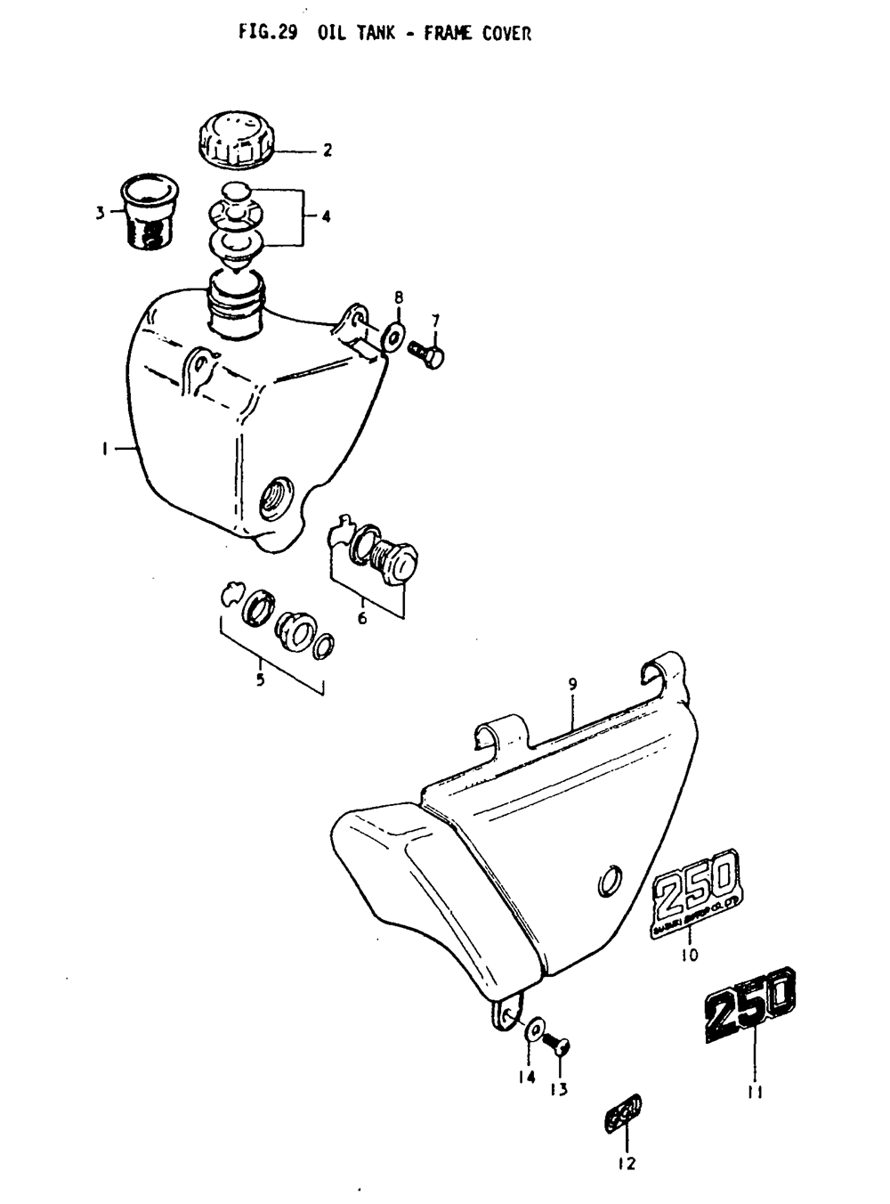 Oil tank - frame cover