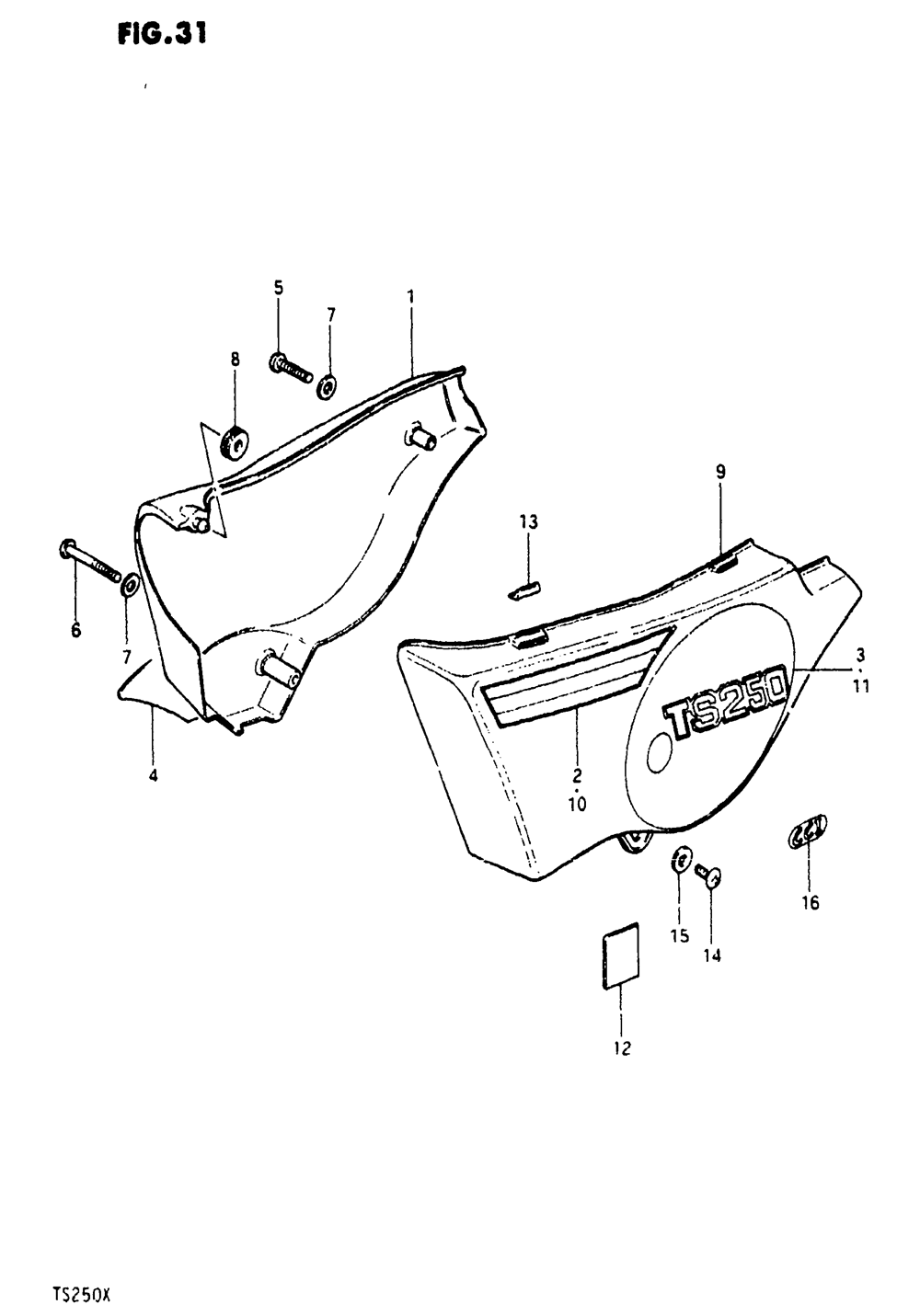 Frame cover (ts250x)