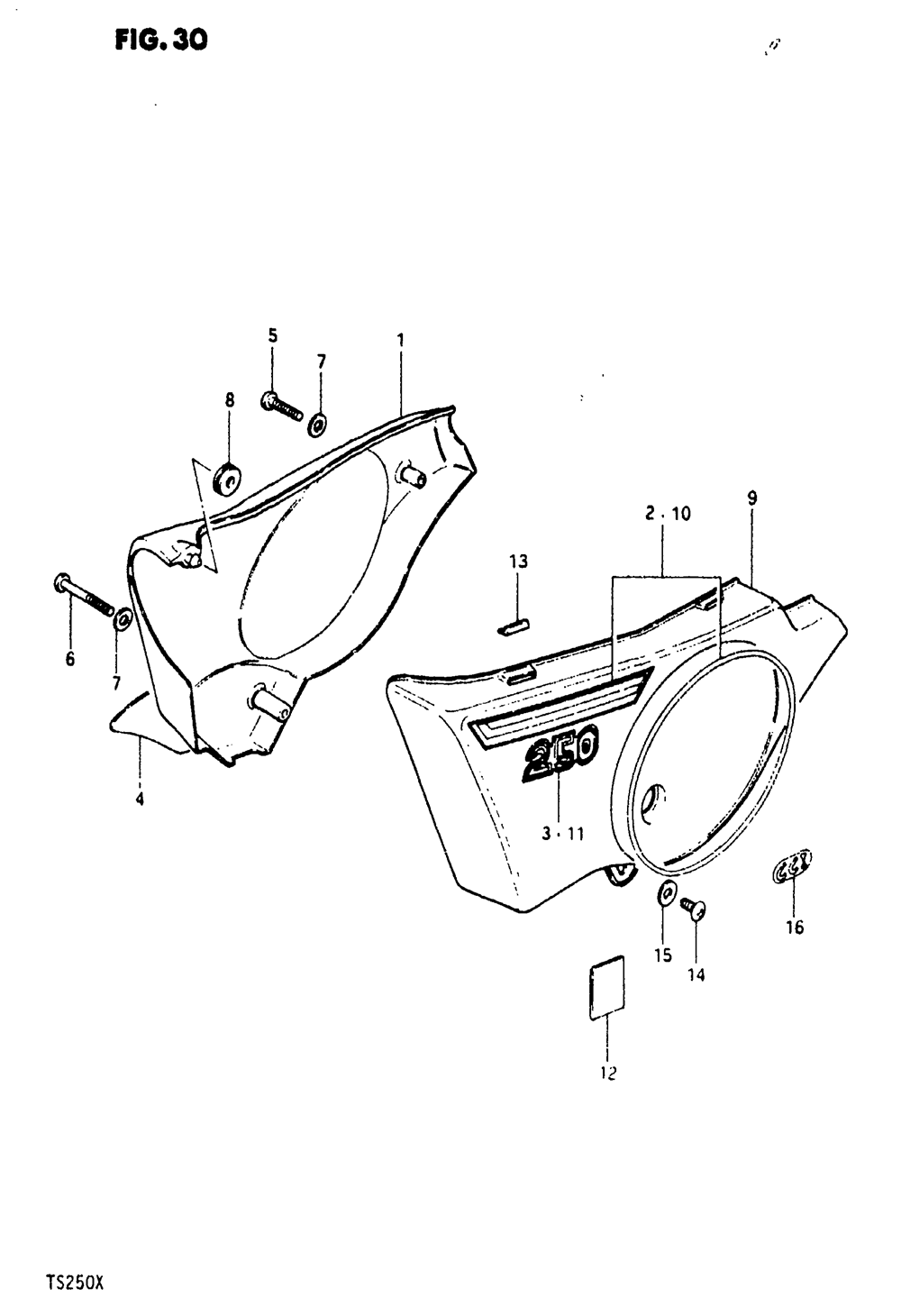 Frame cover (ts250t)