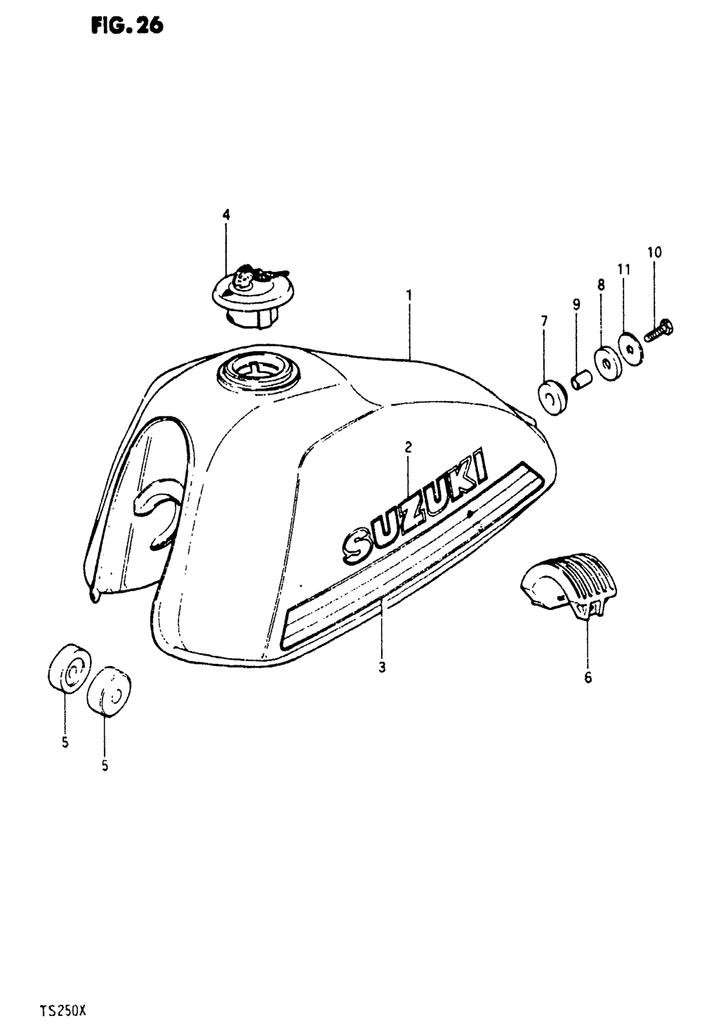 Fuel tank (ts250x)