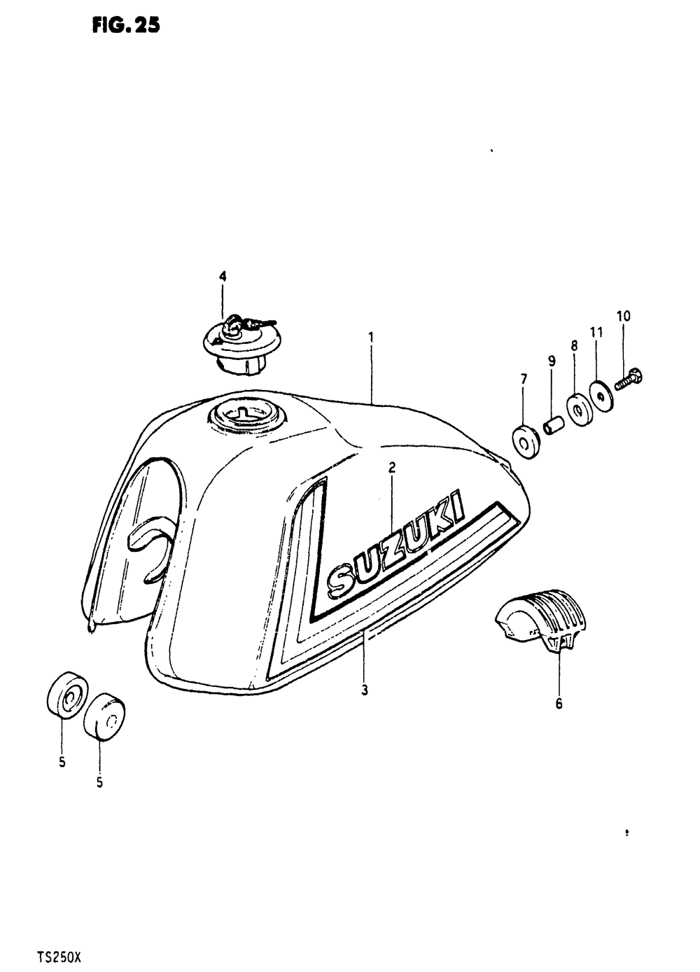 Fuel tank (ts250t)