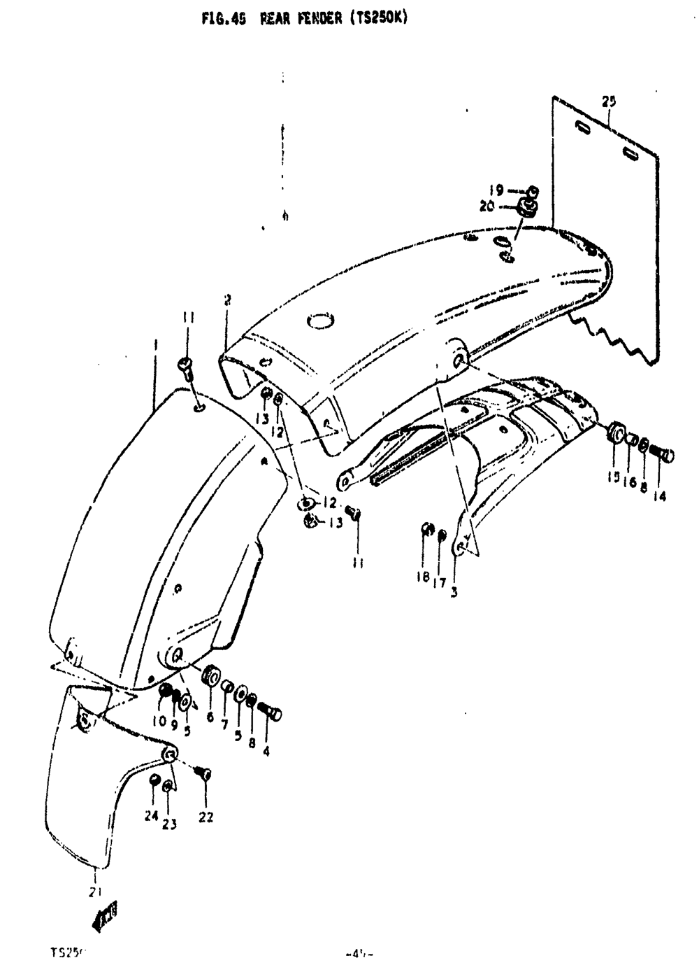 Rear fender (ts250k)