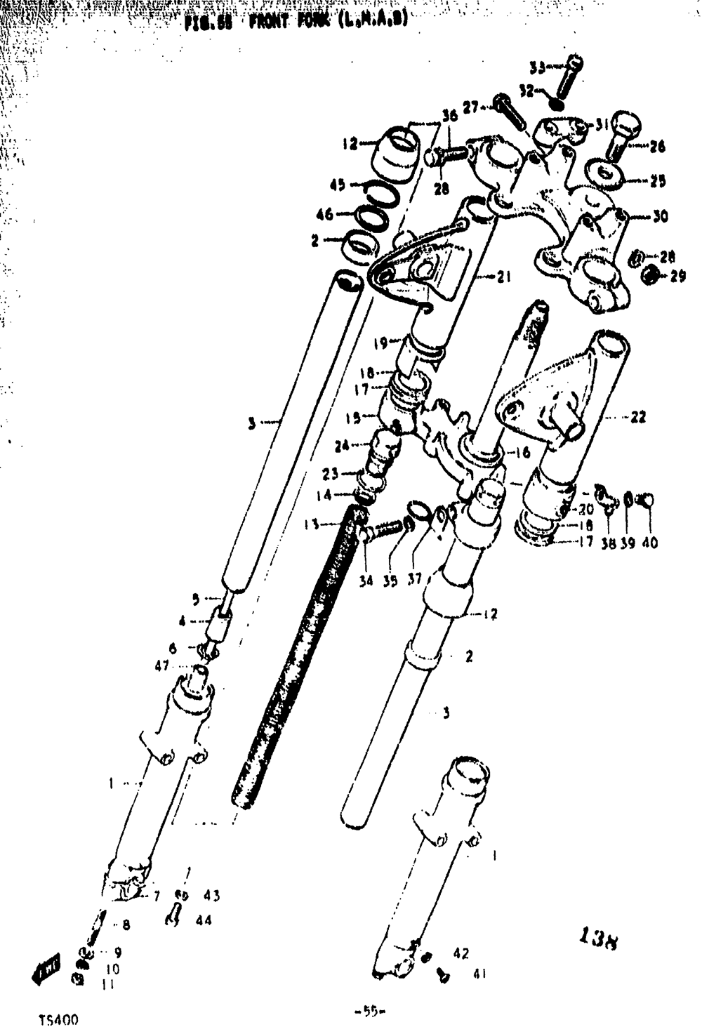 Front fork (l