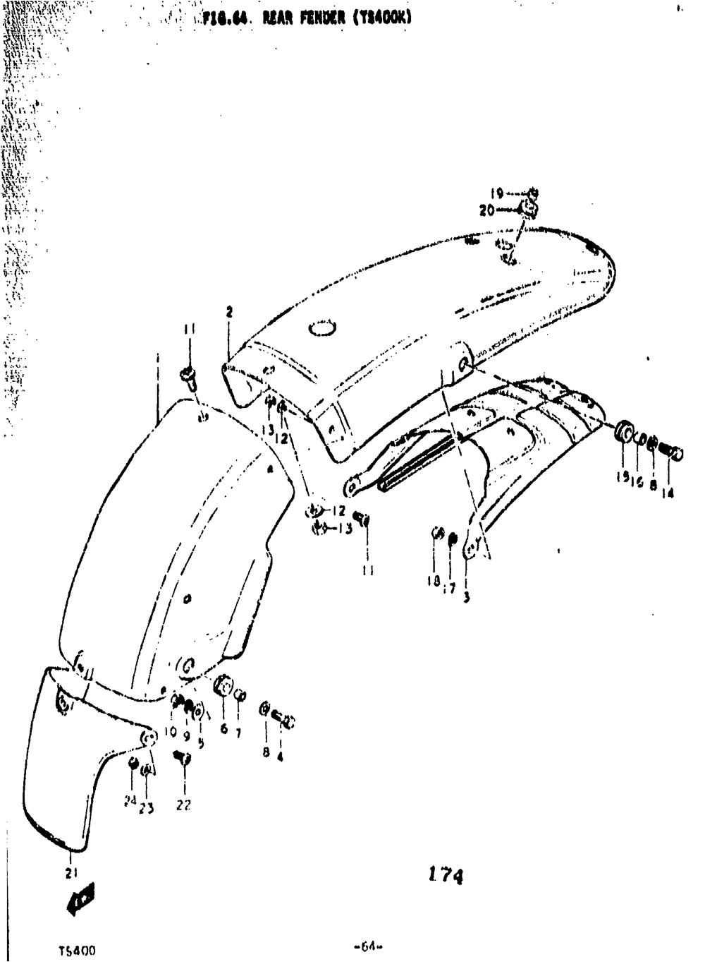 Rear fender (ts400k)