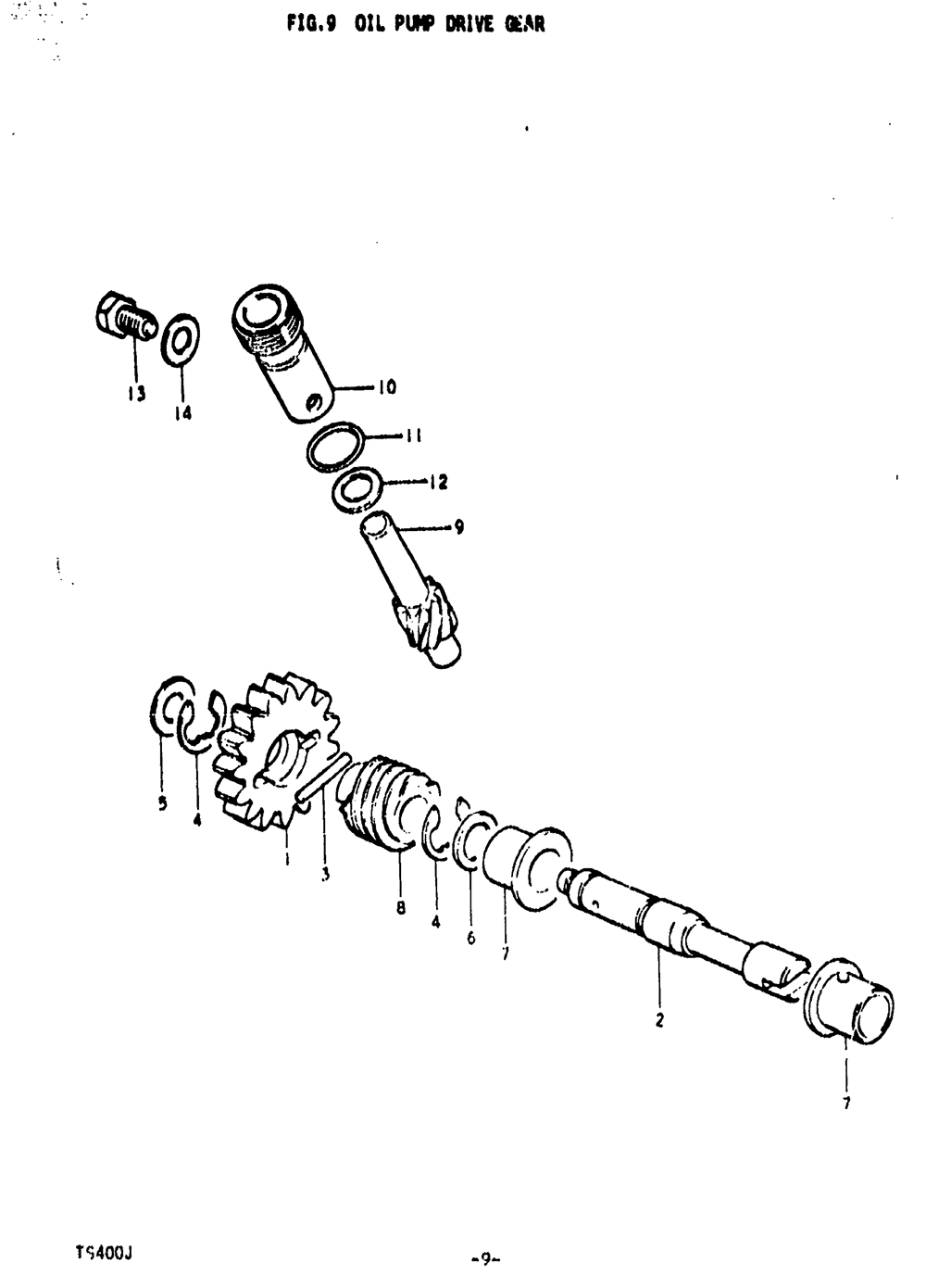 Oil pump drive gear