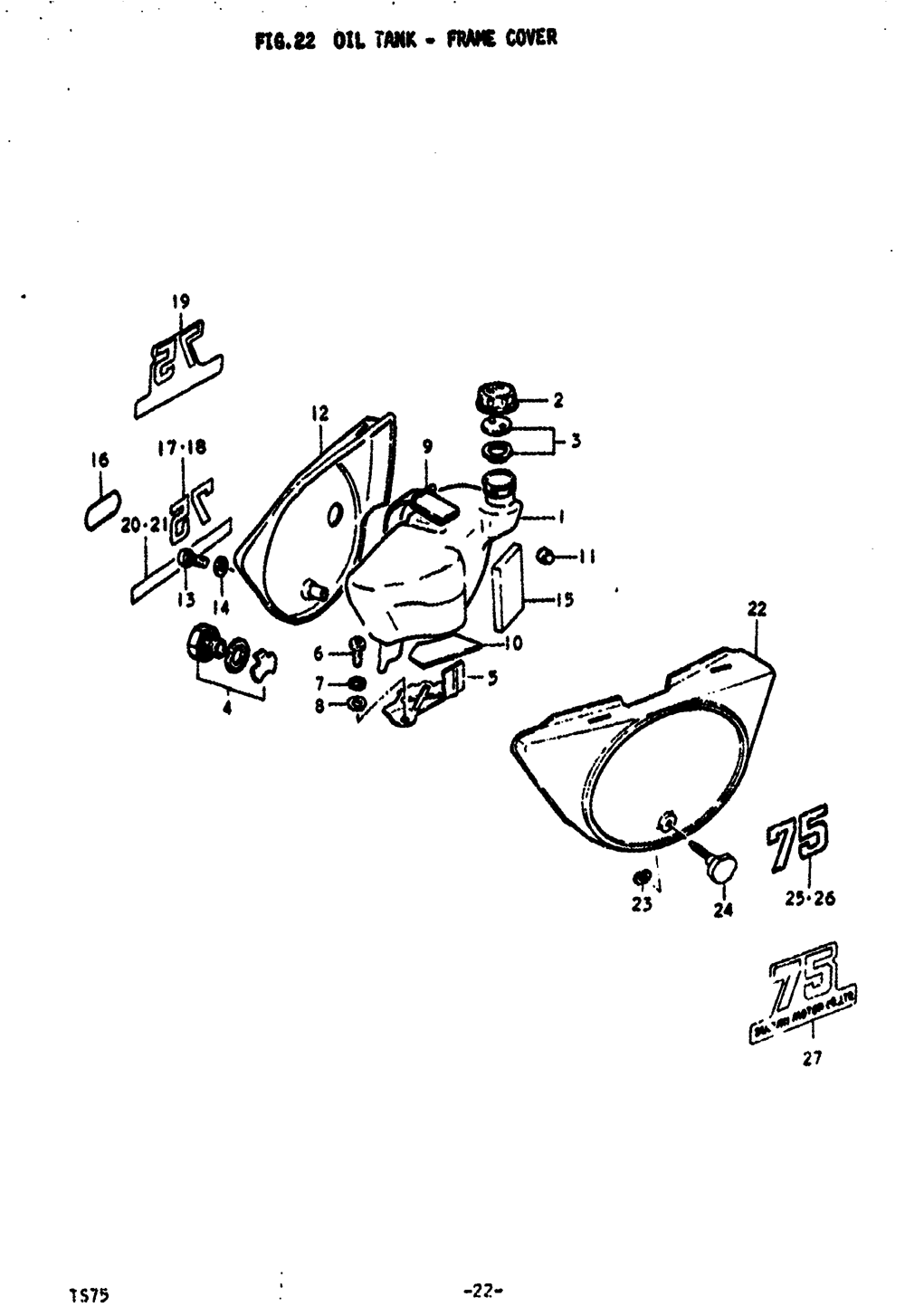 Oil tank - frame cover