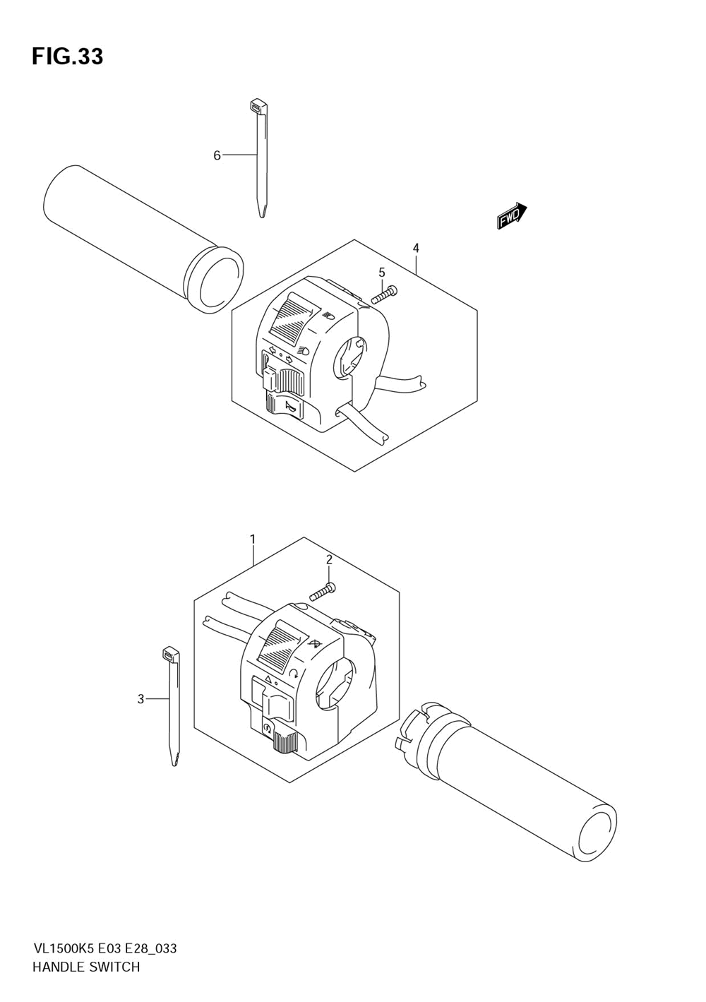 Handle switch (model k5_k6)