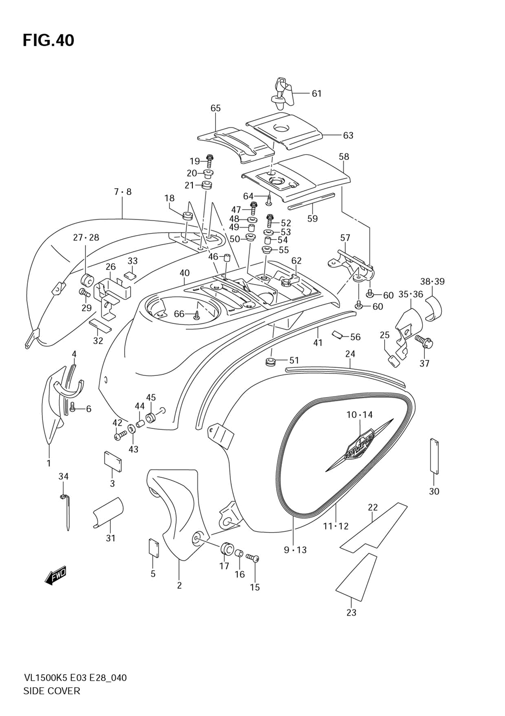 Side cover (model k5)