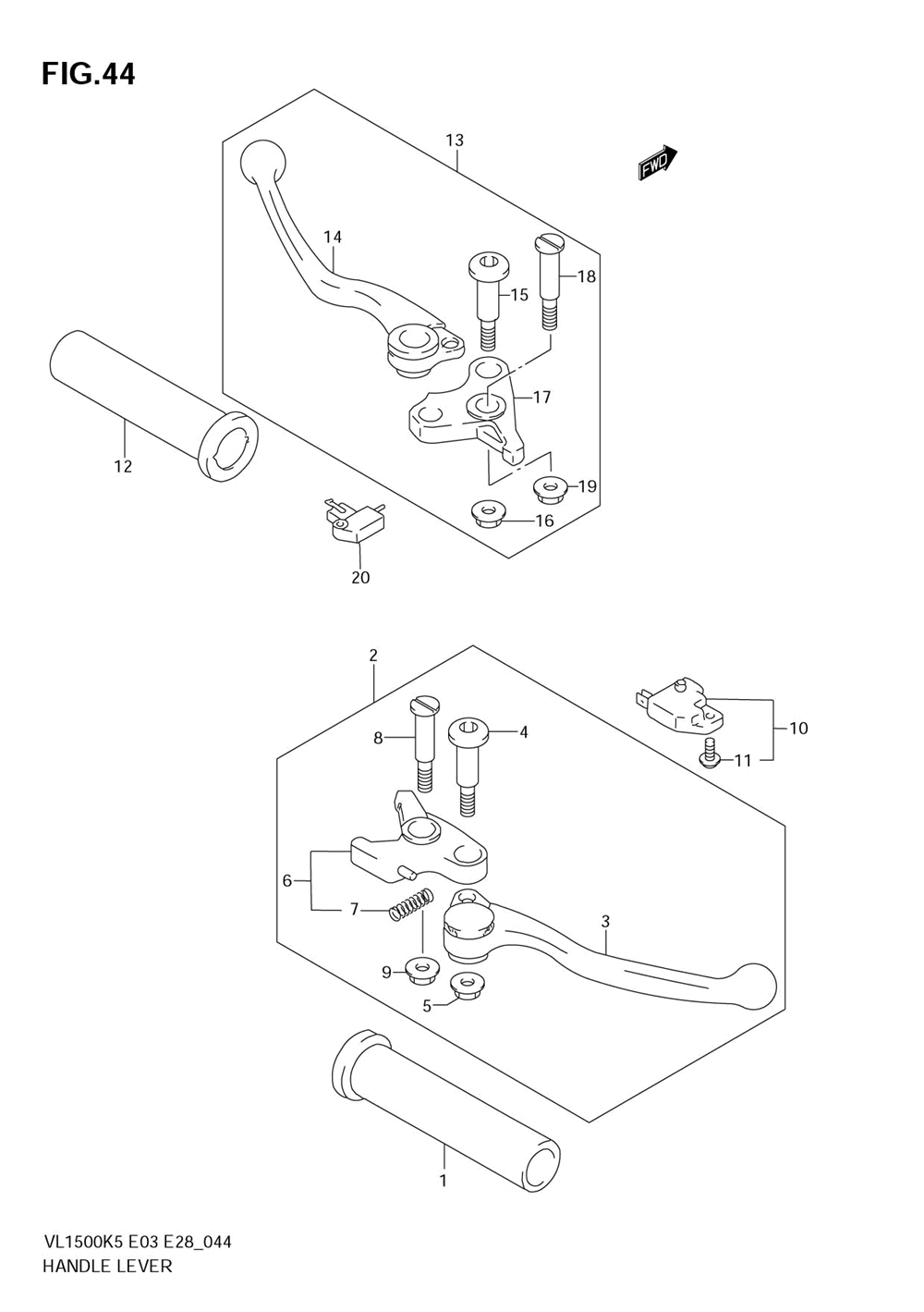 Handle lever (model k5_k6)