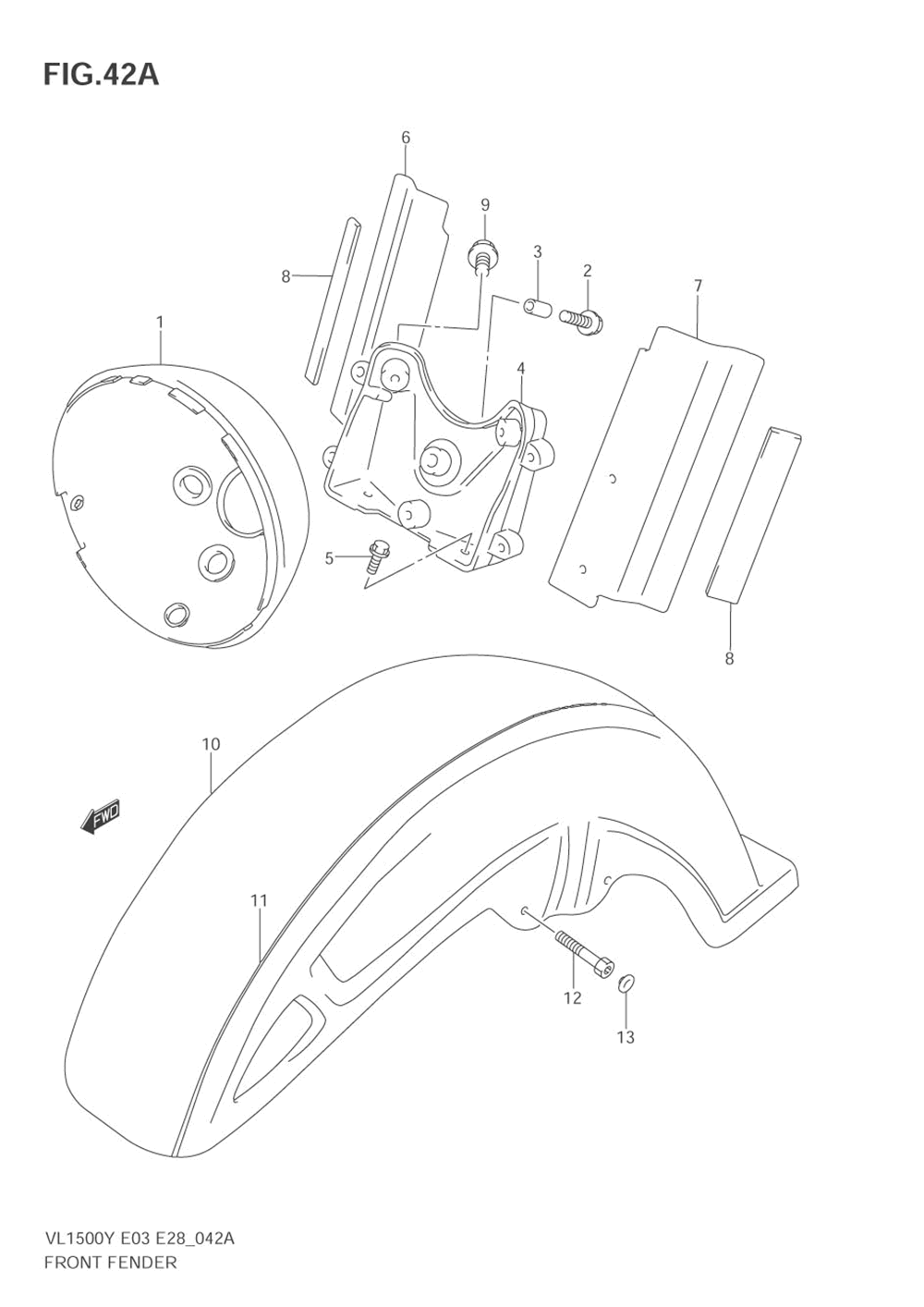 Front fender (model y_k1_k2)