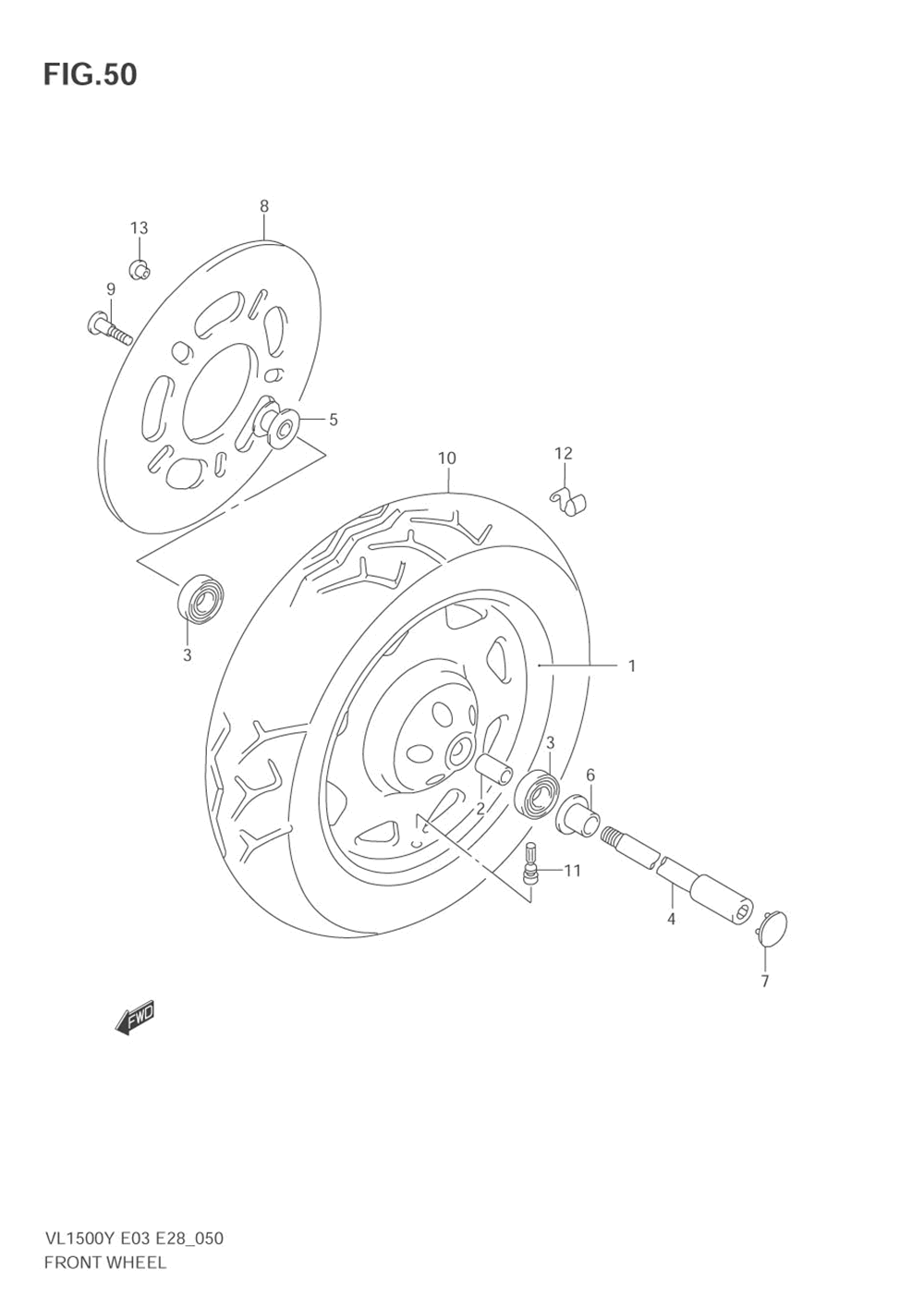 Front wheel (model w_x_y_k1)