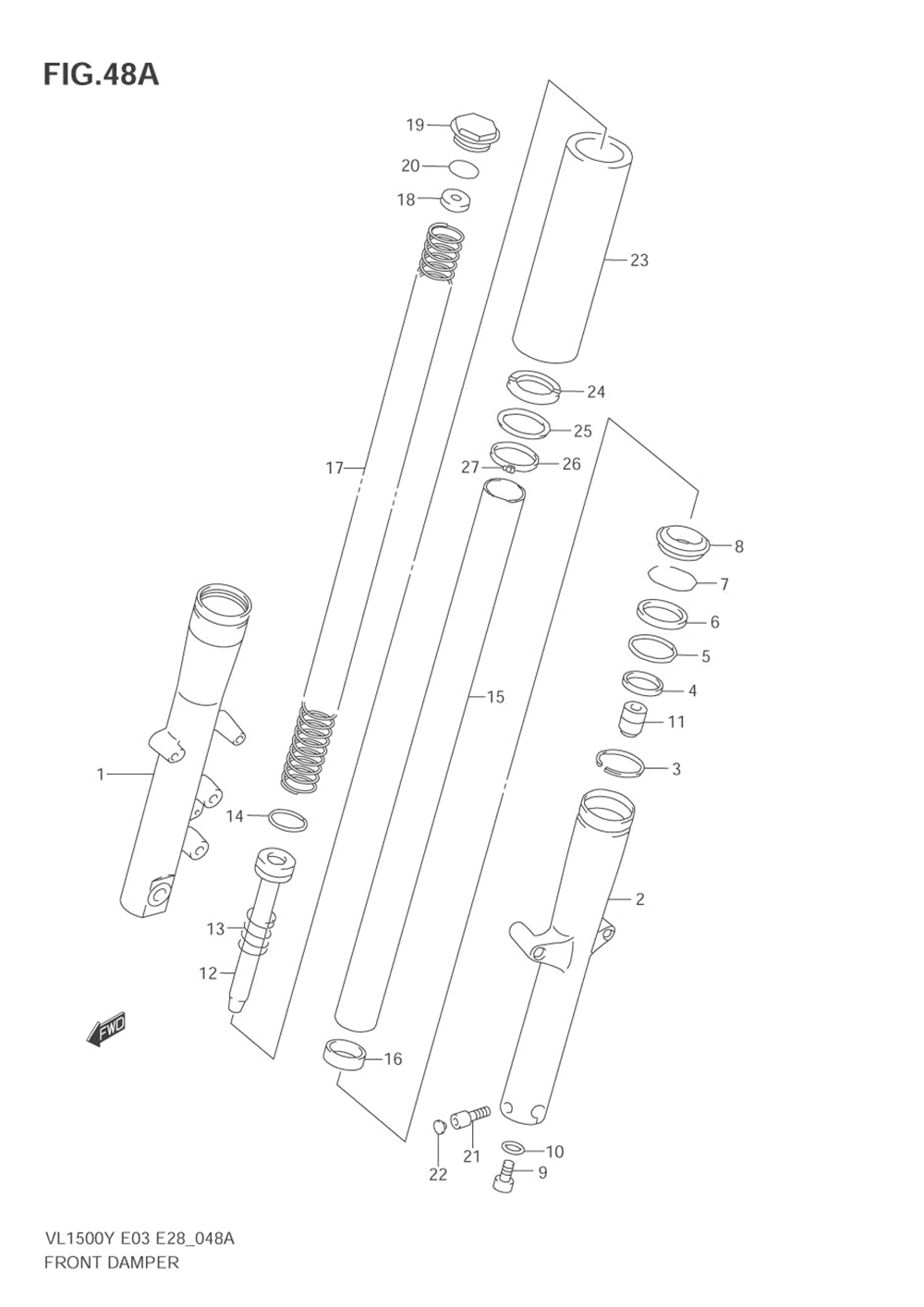 Front damper (model k1)