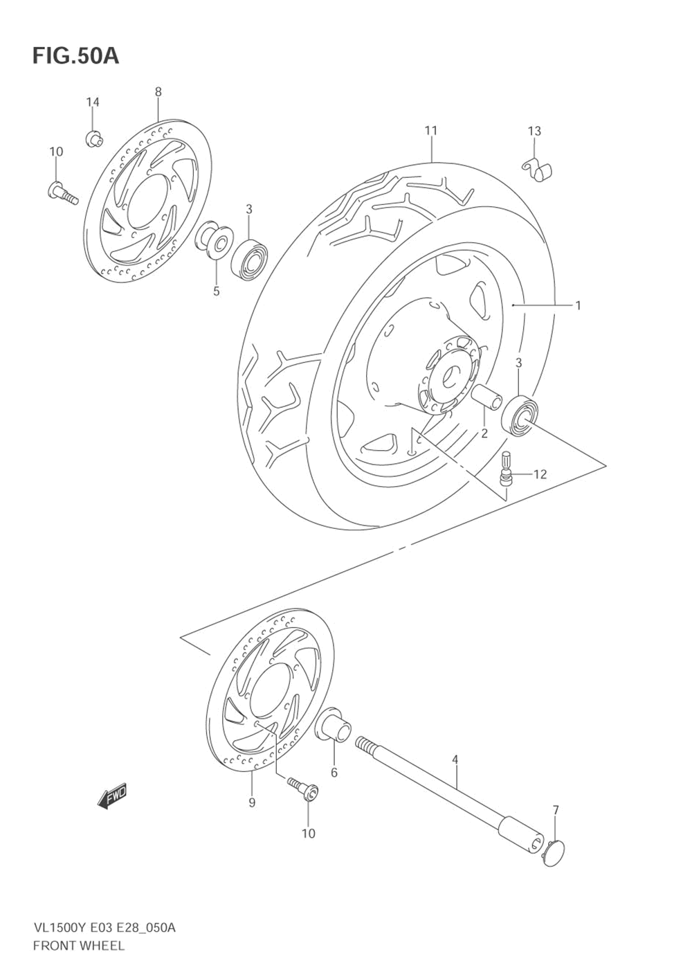 Front wheel (model k2_k3_k4)