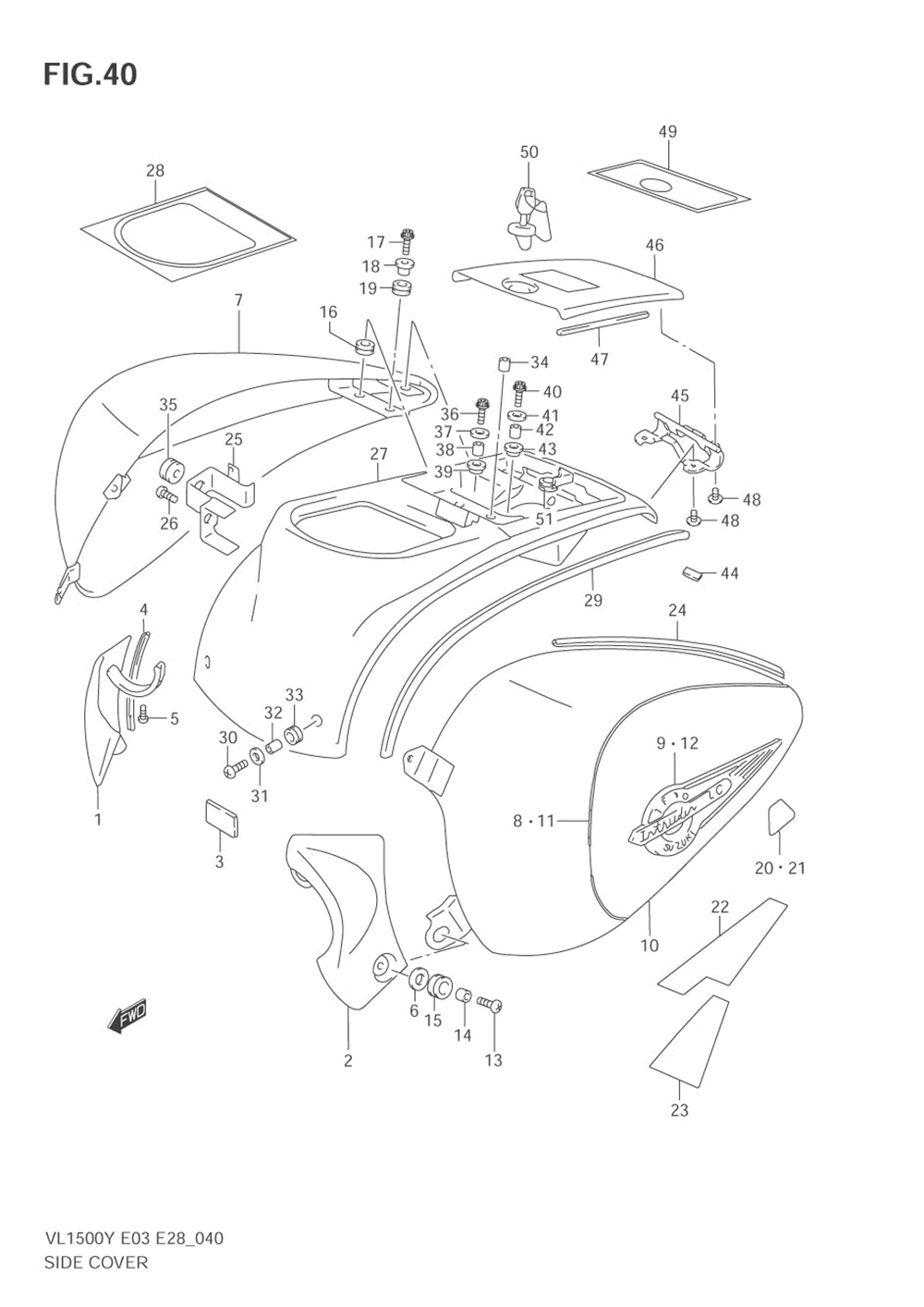 Side cover (model w_x)