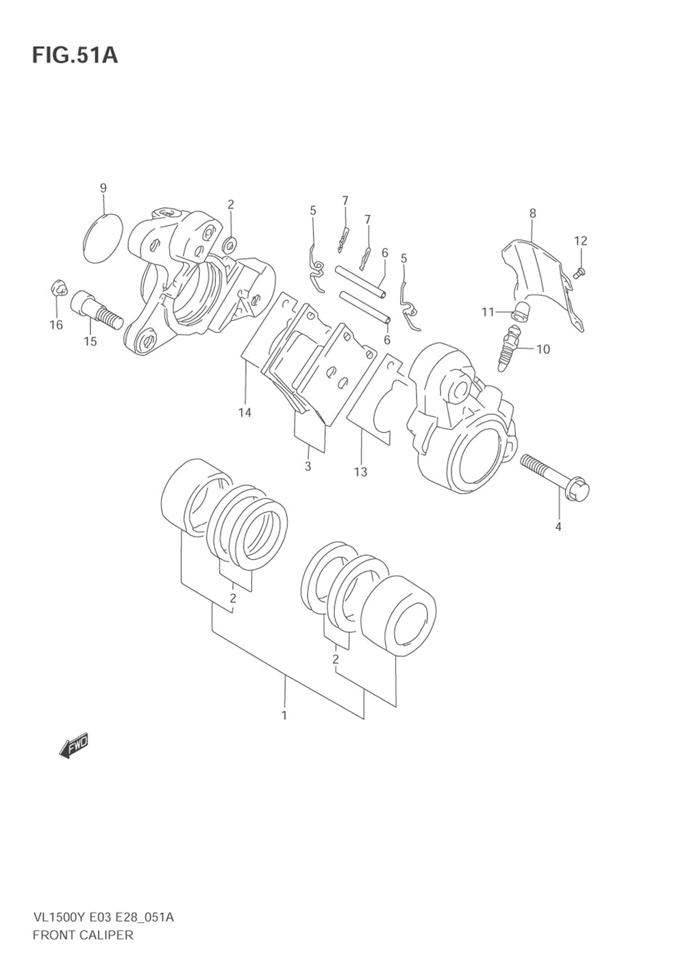 Front caliper (model x_y_k1)