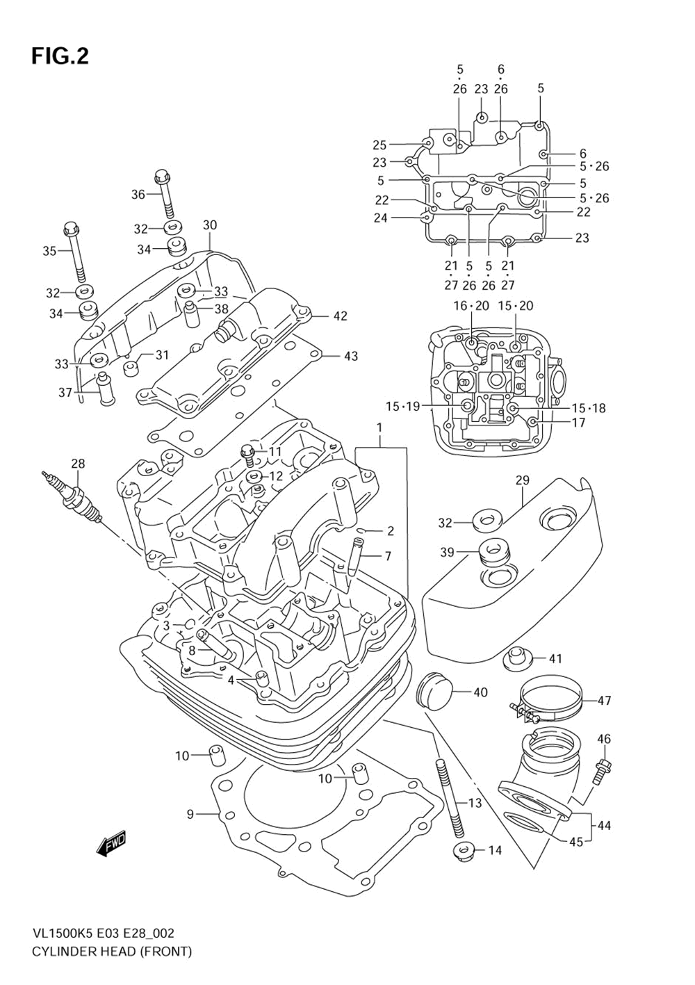 Cylinder head (front)