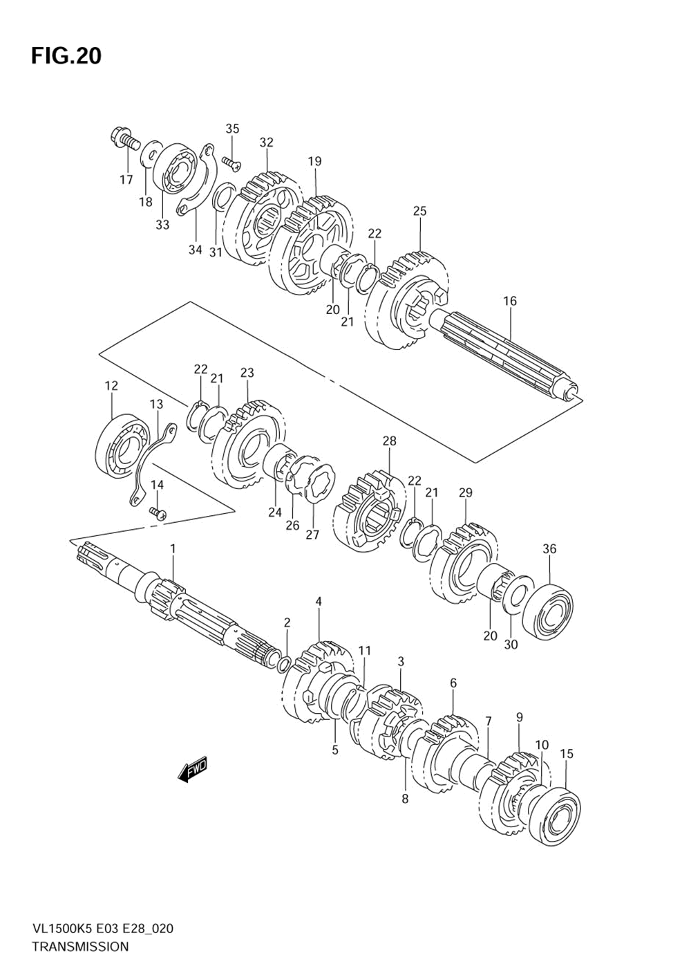 Transmission (model k5)