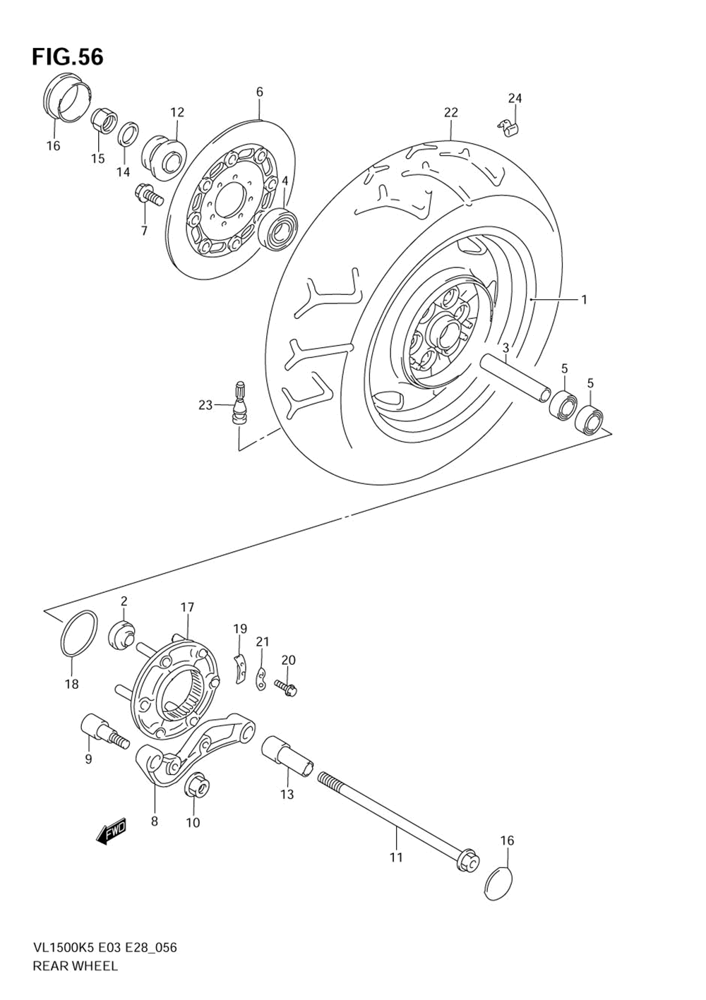 Rear wheel