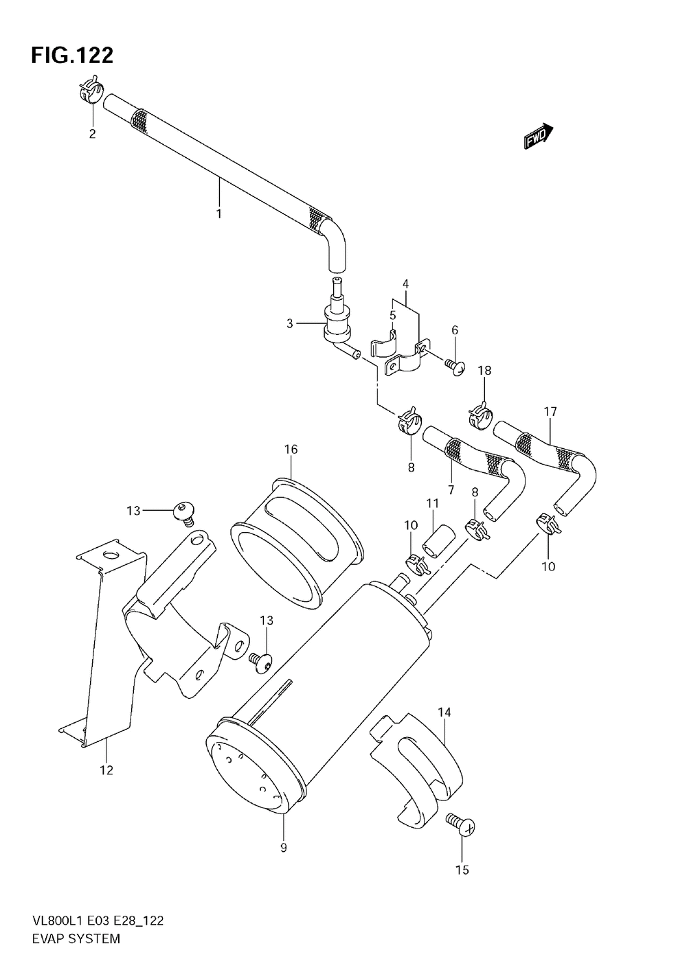 Evap system (vl800c e33)