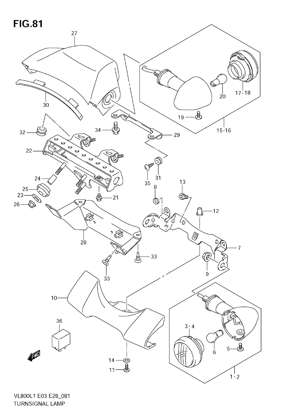 Turnsignal lamp (vl800 e33)