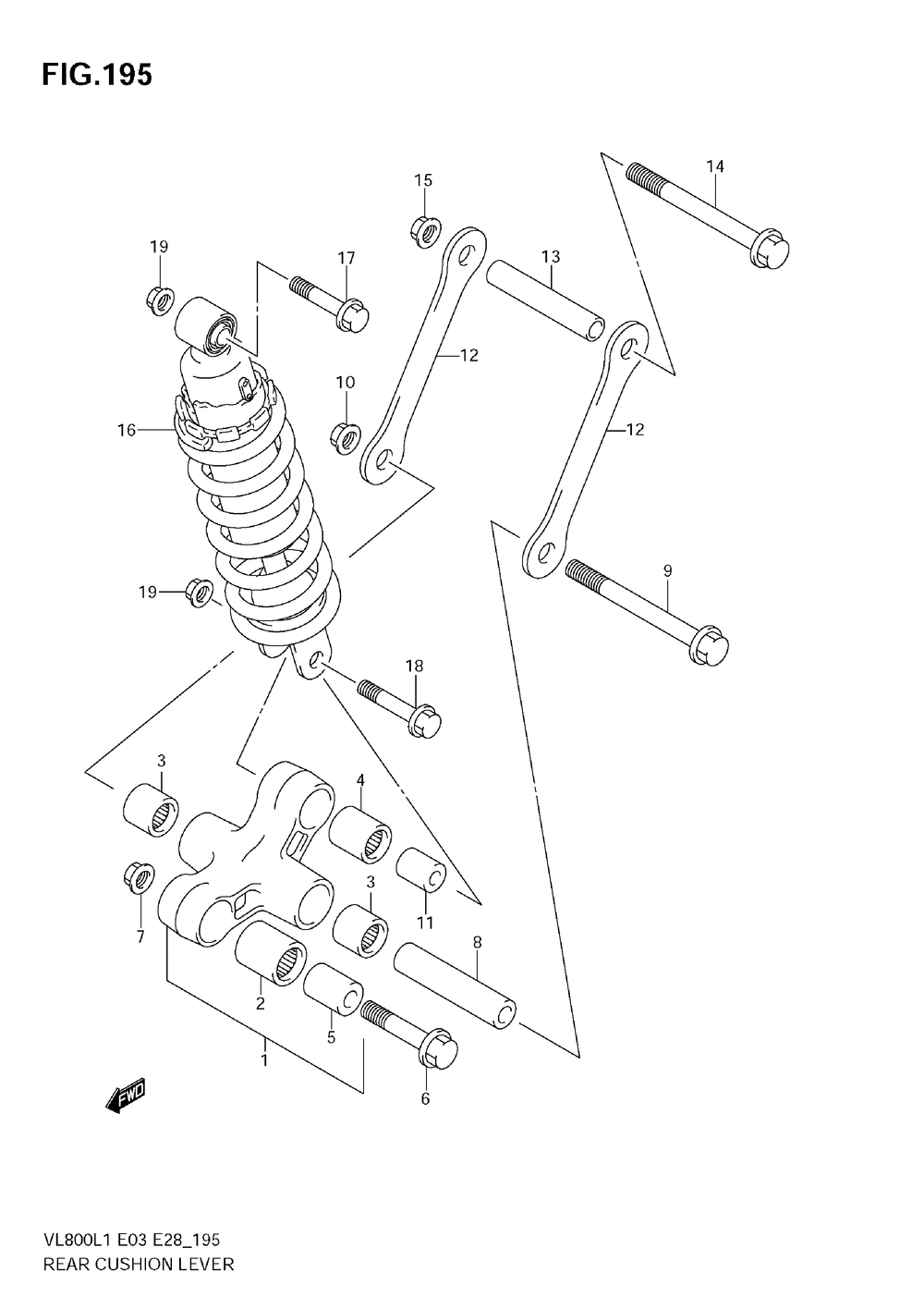 Rear cushion lever (vl800 e3)