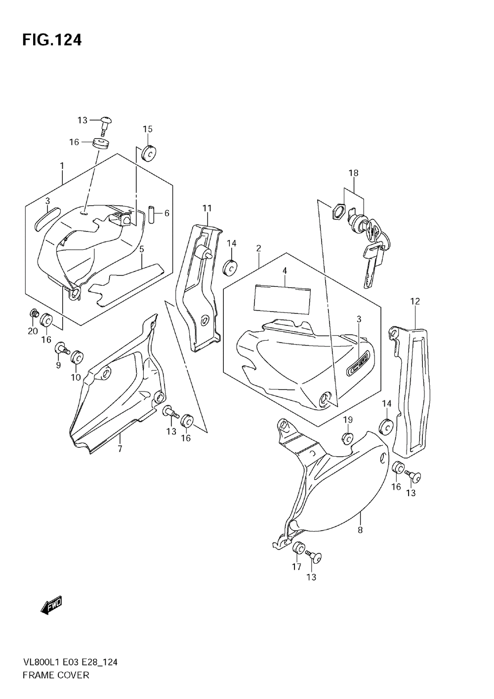 Frame cover (vl800 e3)