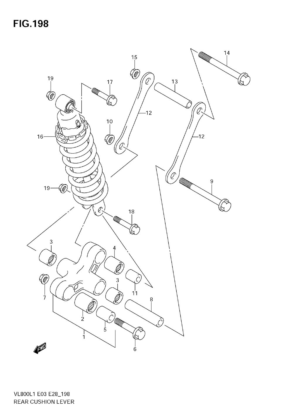 Rear cushion lever (vl800c e3)