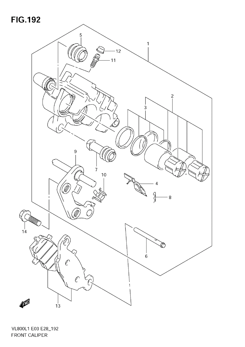 Front caliper