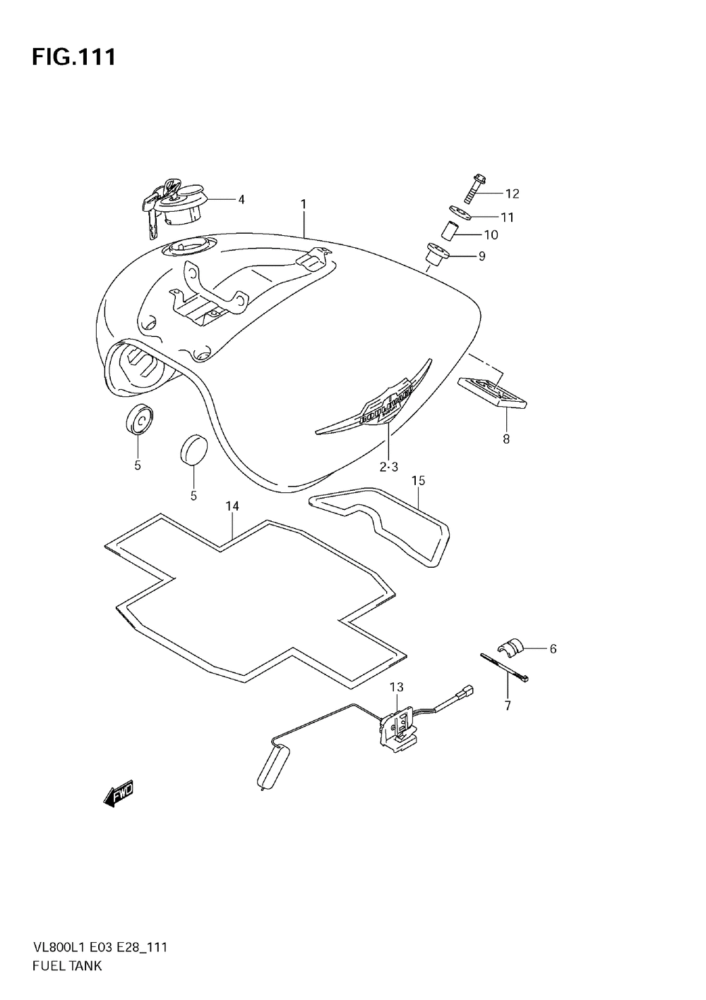 Fuel tank (vl800 e3)