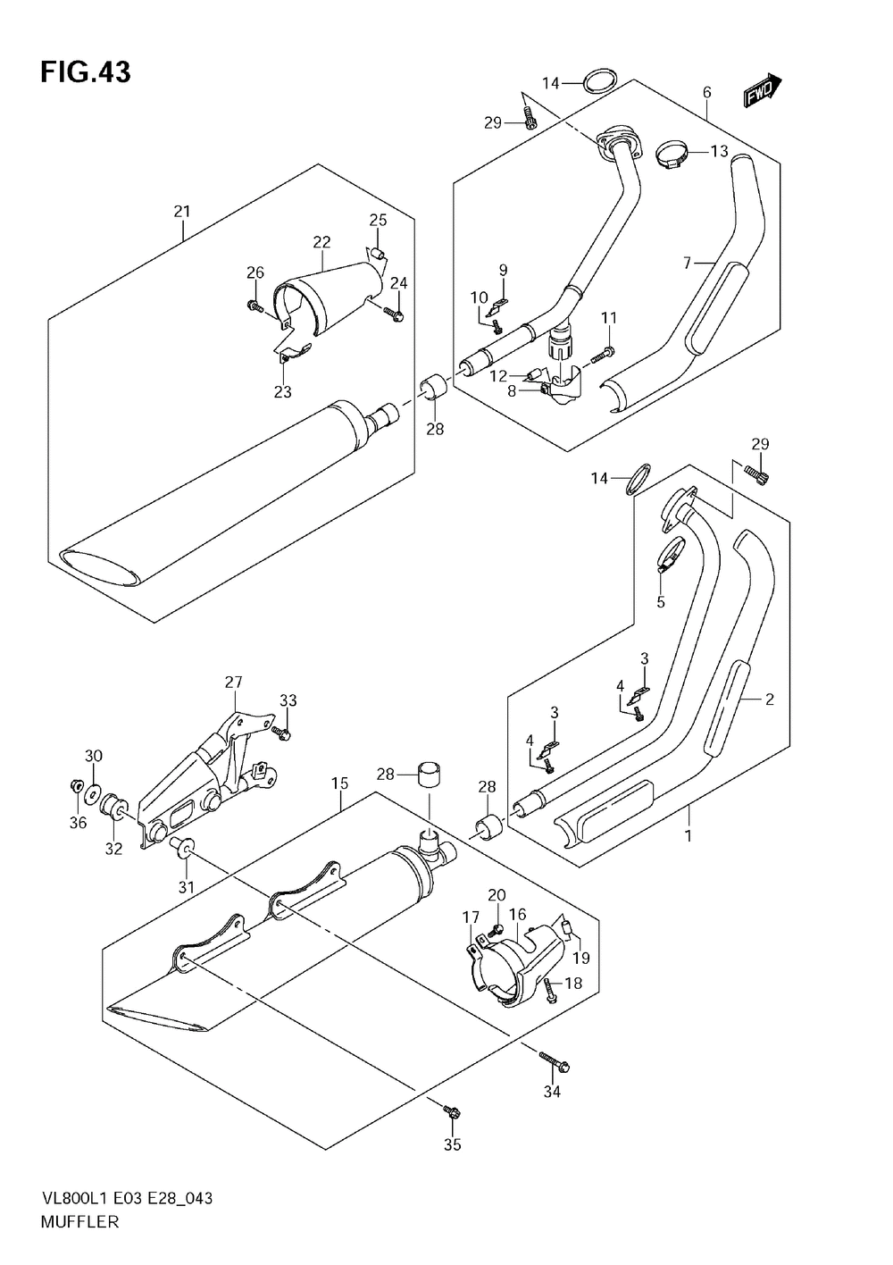 Muffler (vl800t e3)