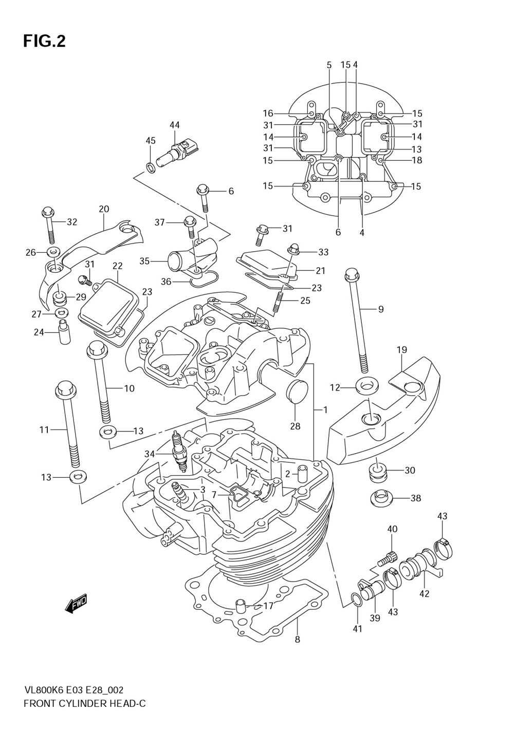 Front cylinder head