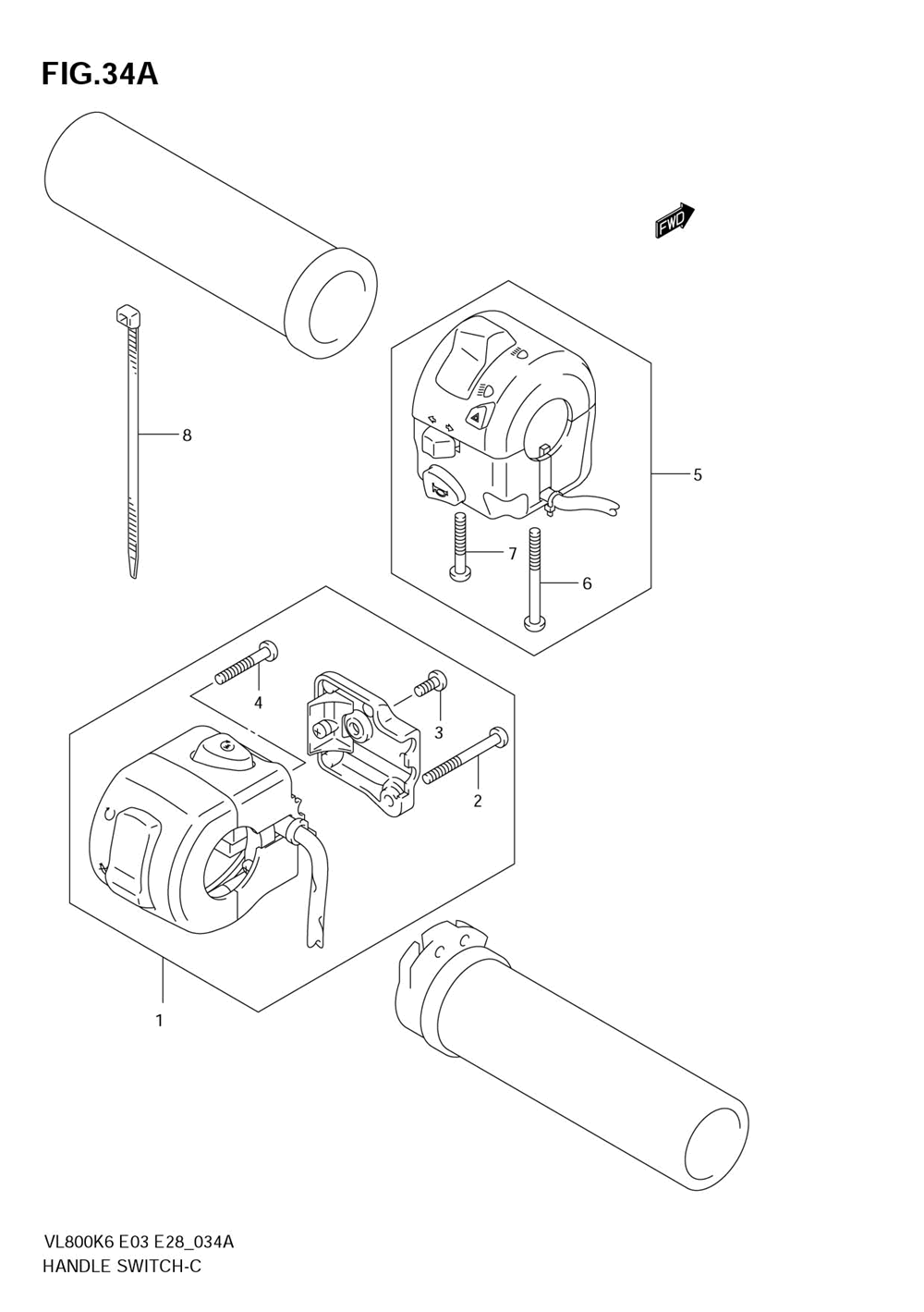 Handle switch (model k7_k8)