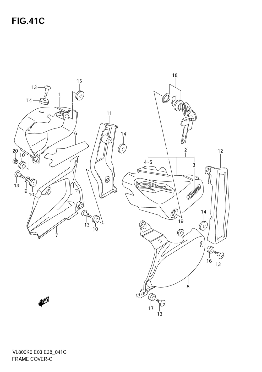 Frame cover (vl800ck7)