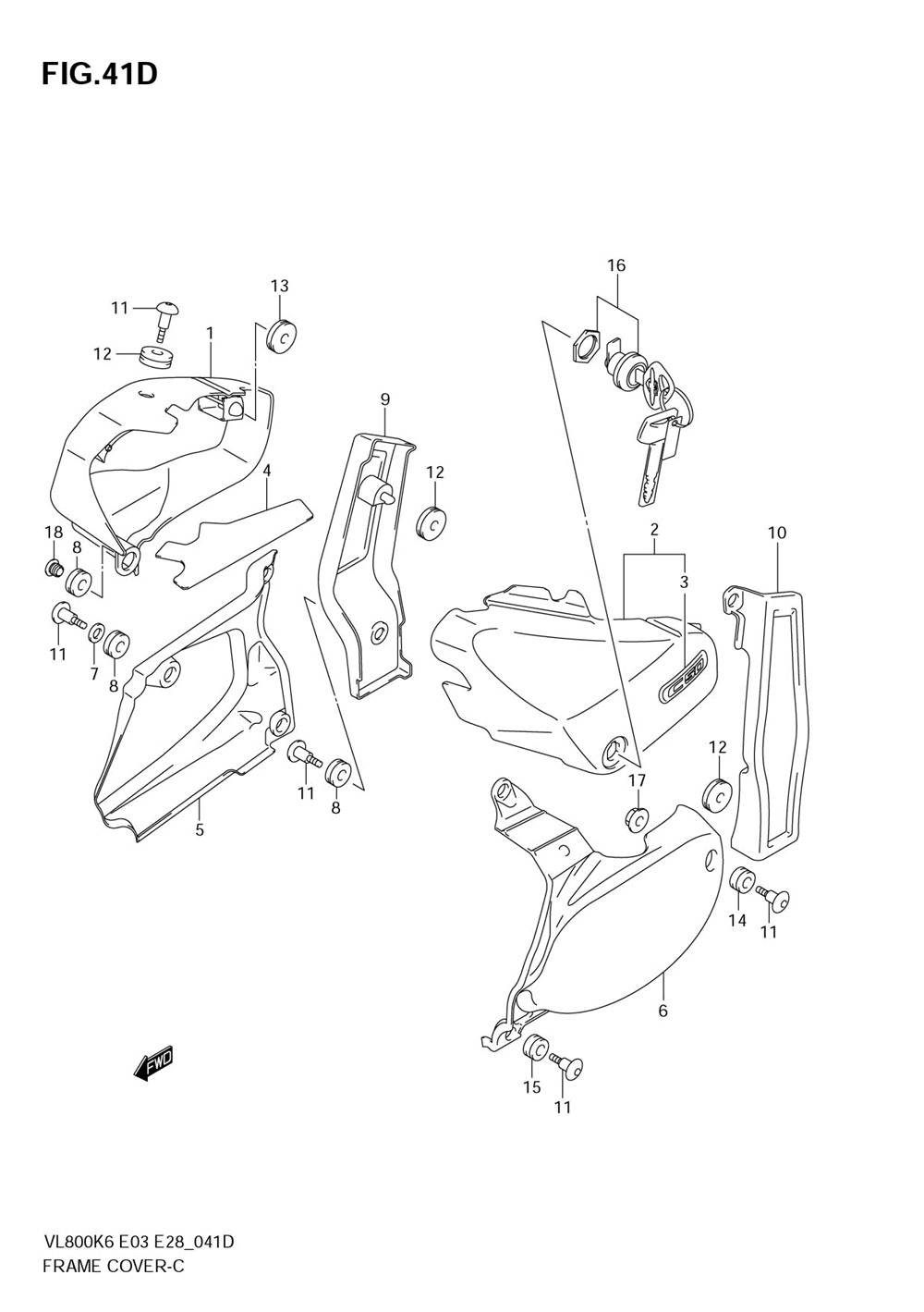 Frame cover (model k8)