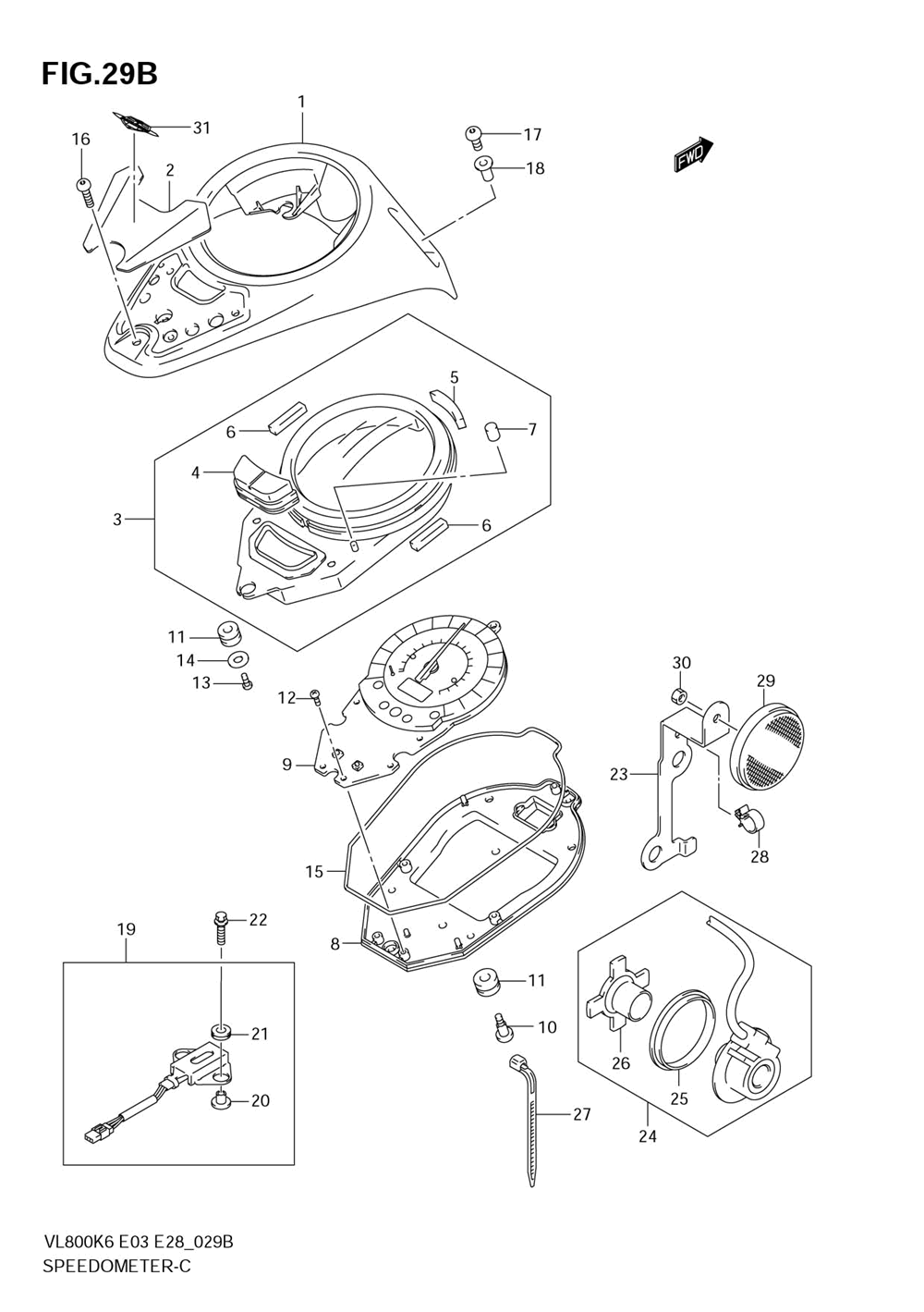 Speedometer (vl800ck7_ck8)