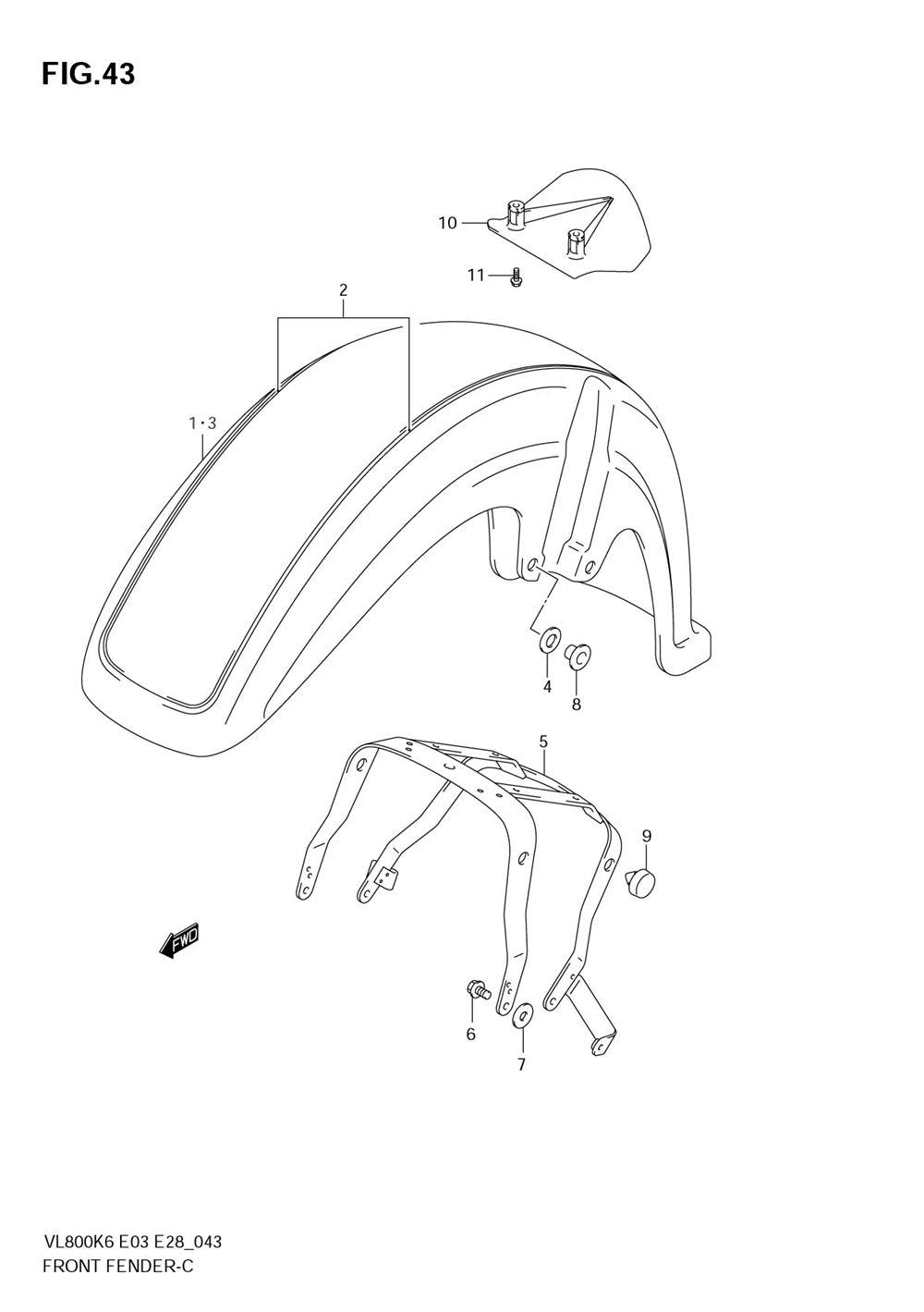 Front fender (vl800k6_tk6_ck6_k7_tk7)