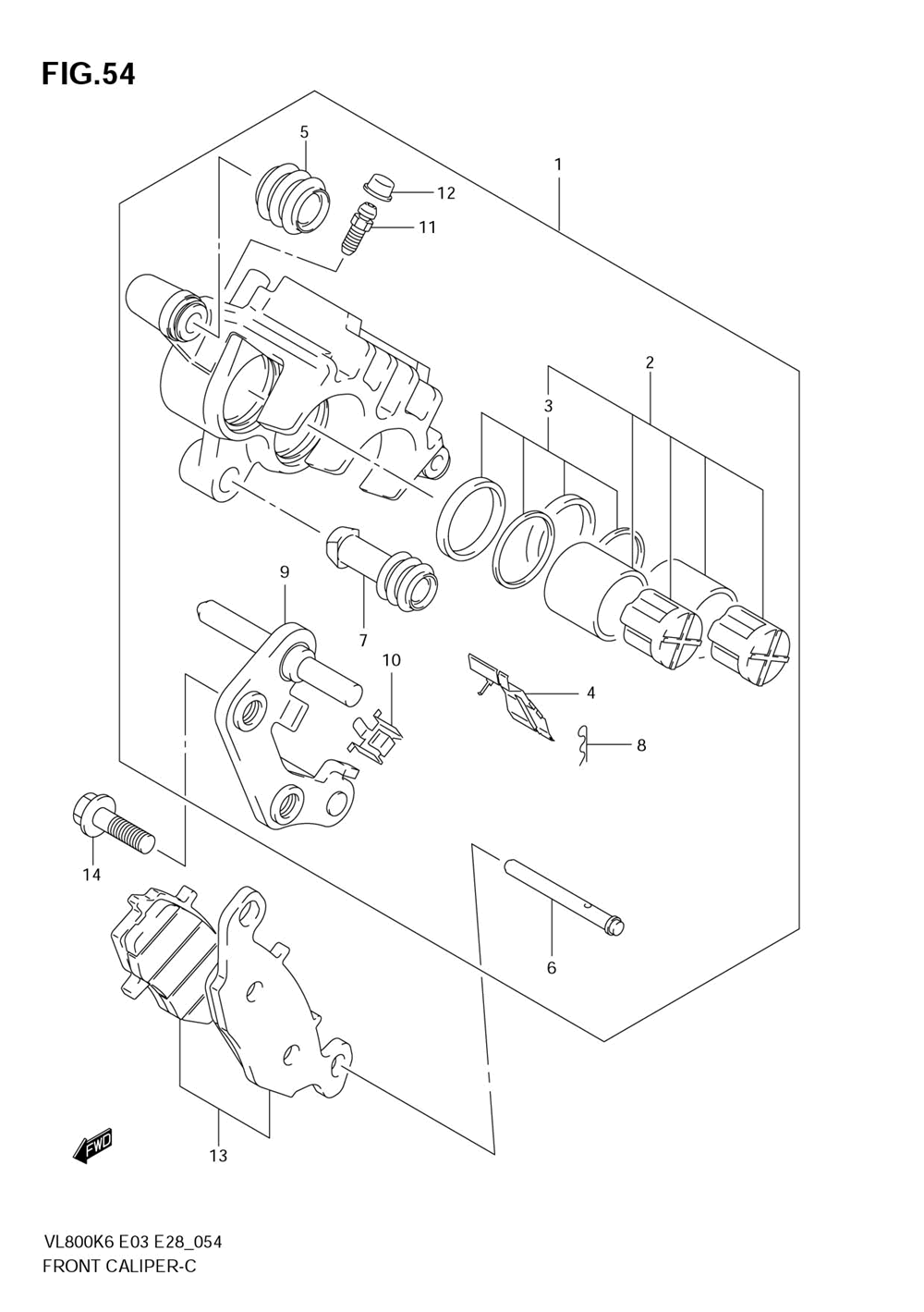 Front caliper