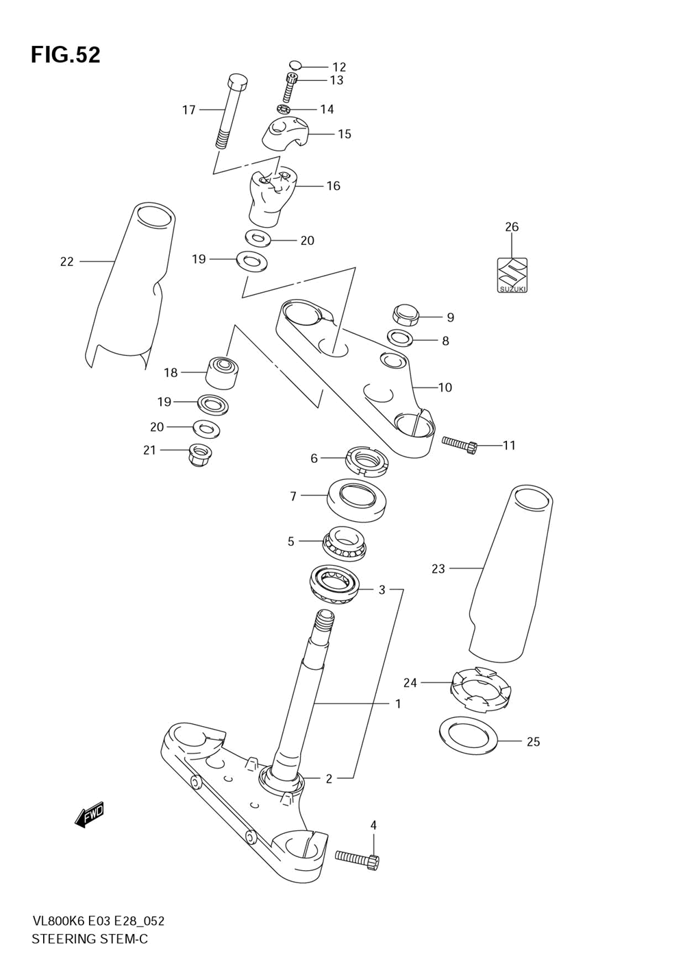 Steering stem