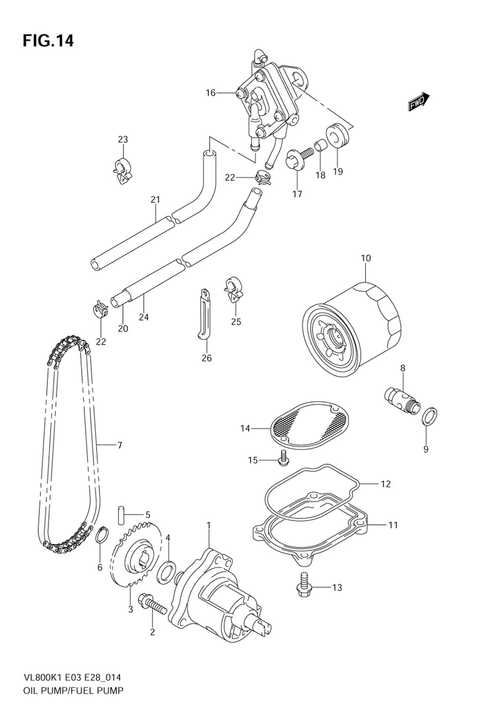 Oil pump _ fuel pump (model k1_k2_k3_k4)