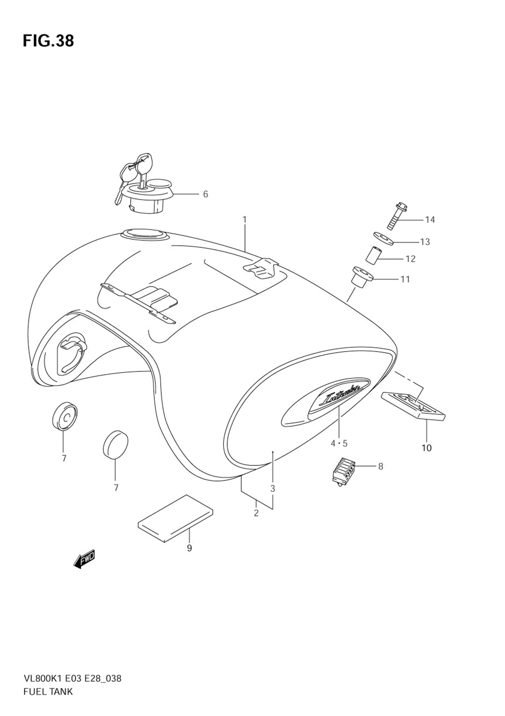 Fuel tank (model k1)