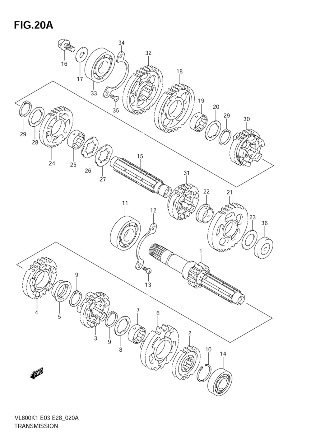 Transmission (model k5)