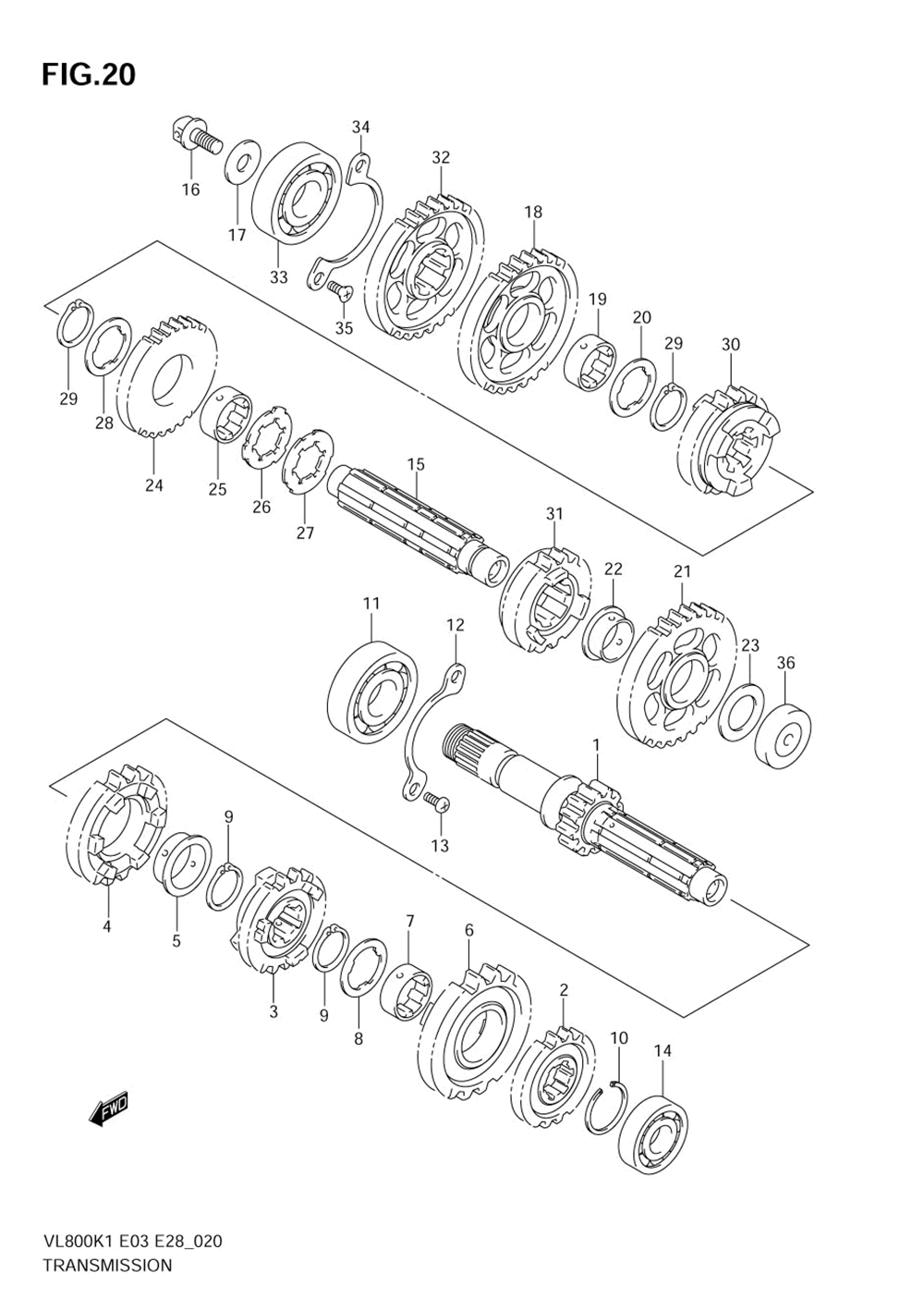 Transmission (model k1_k2_k3_k4)