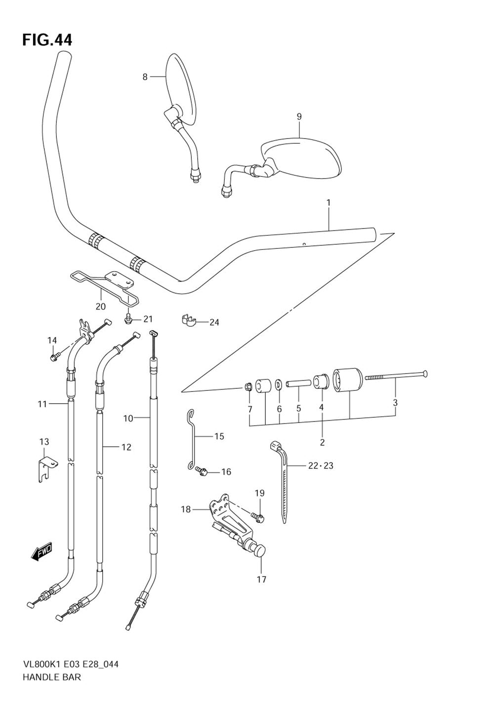 Handlebar (model k1_k2_k3_k4)