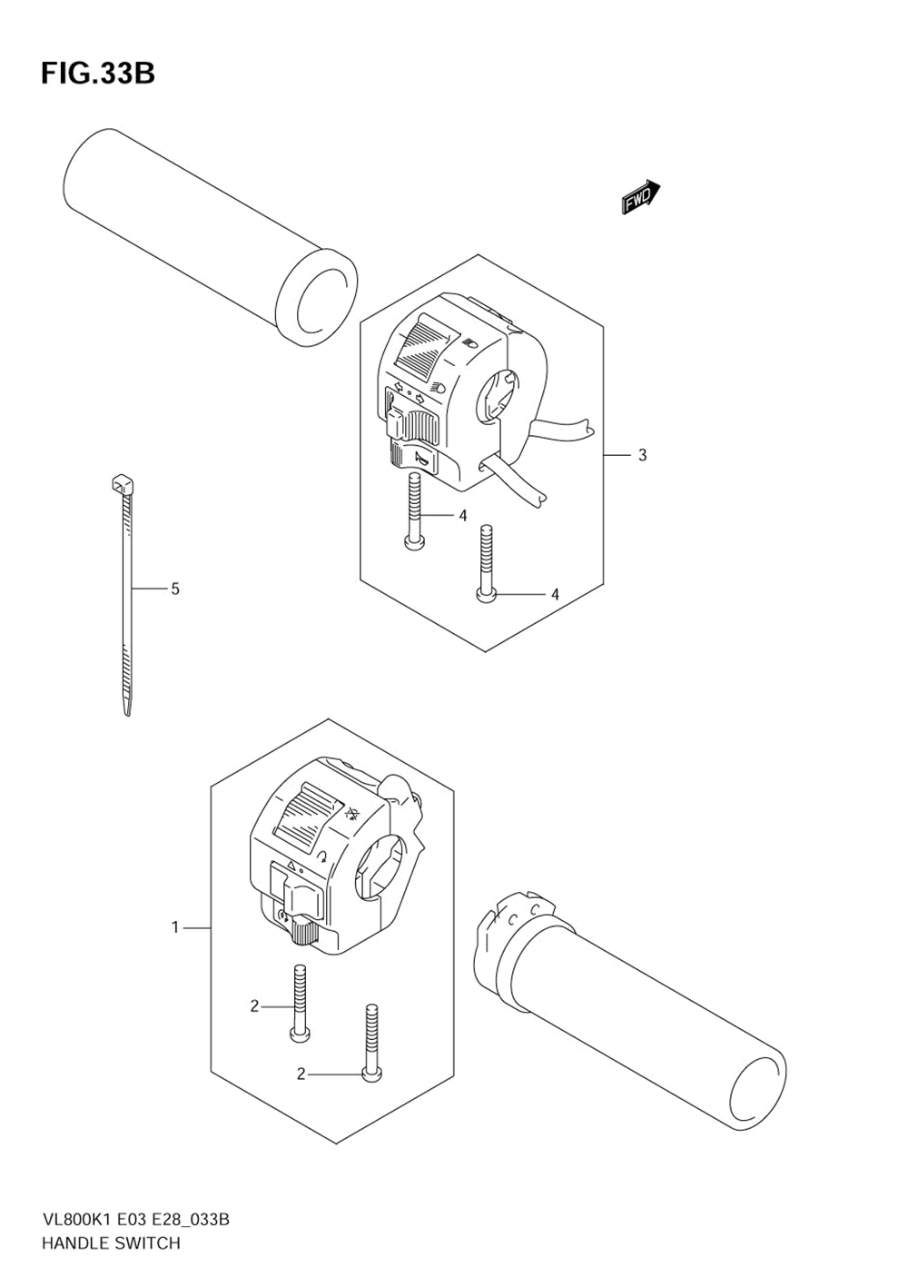 Handle switch (model k4_k5)