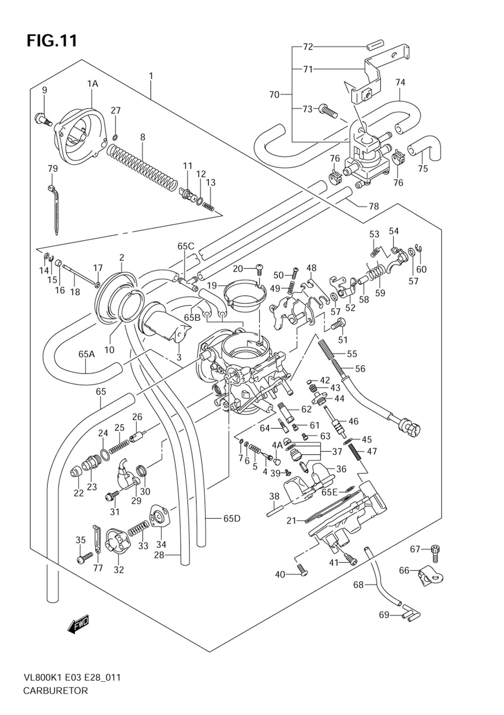 Carburetor (model k1_k2_k3_k4)