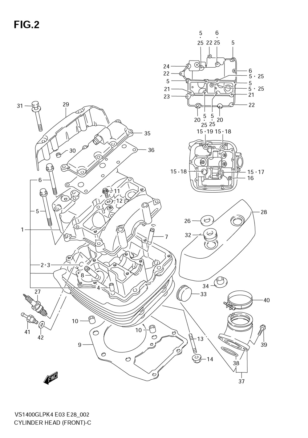 Cylinder head (front)