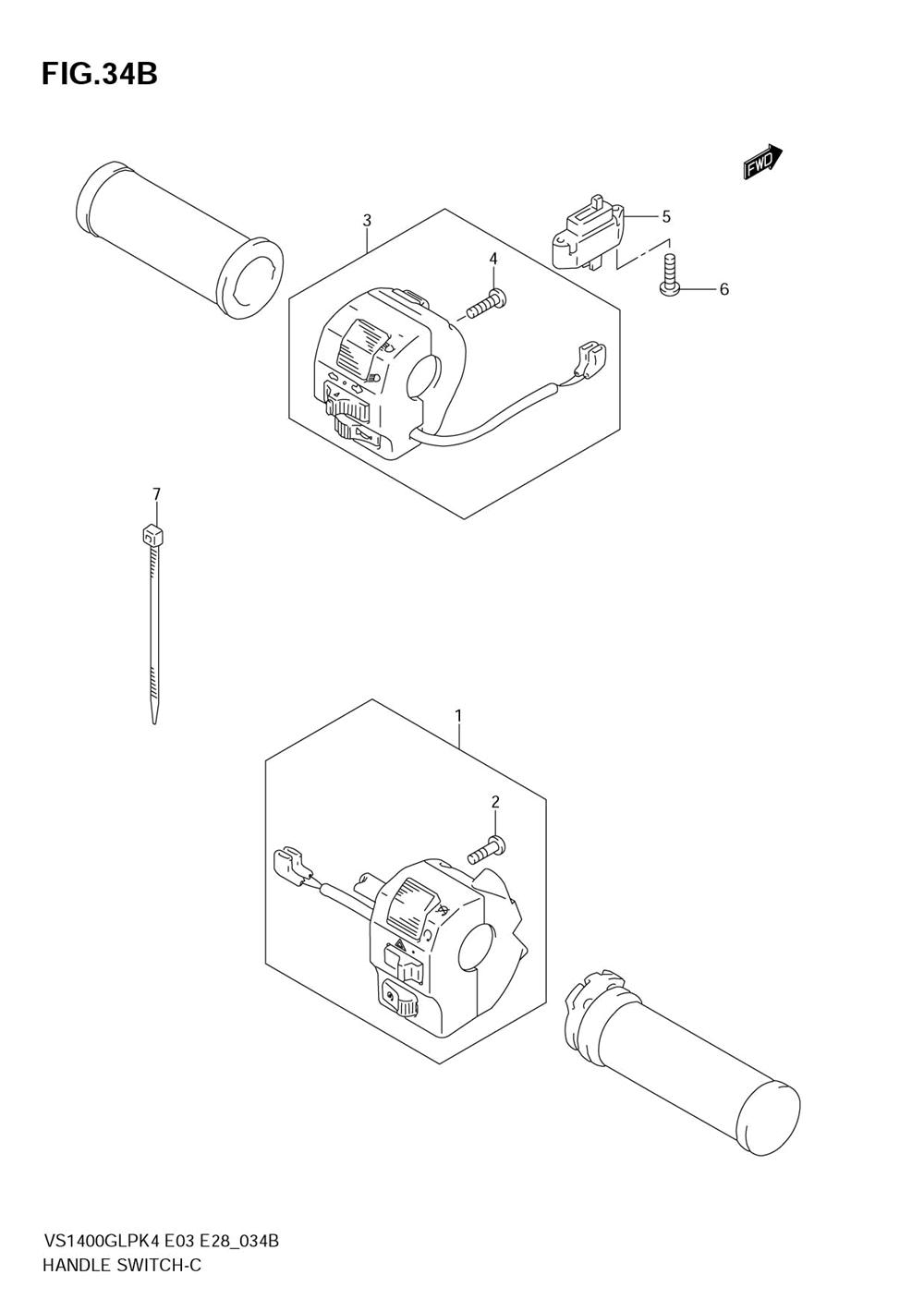 Handle switch (vs1400k6_k7_k8)